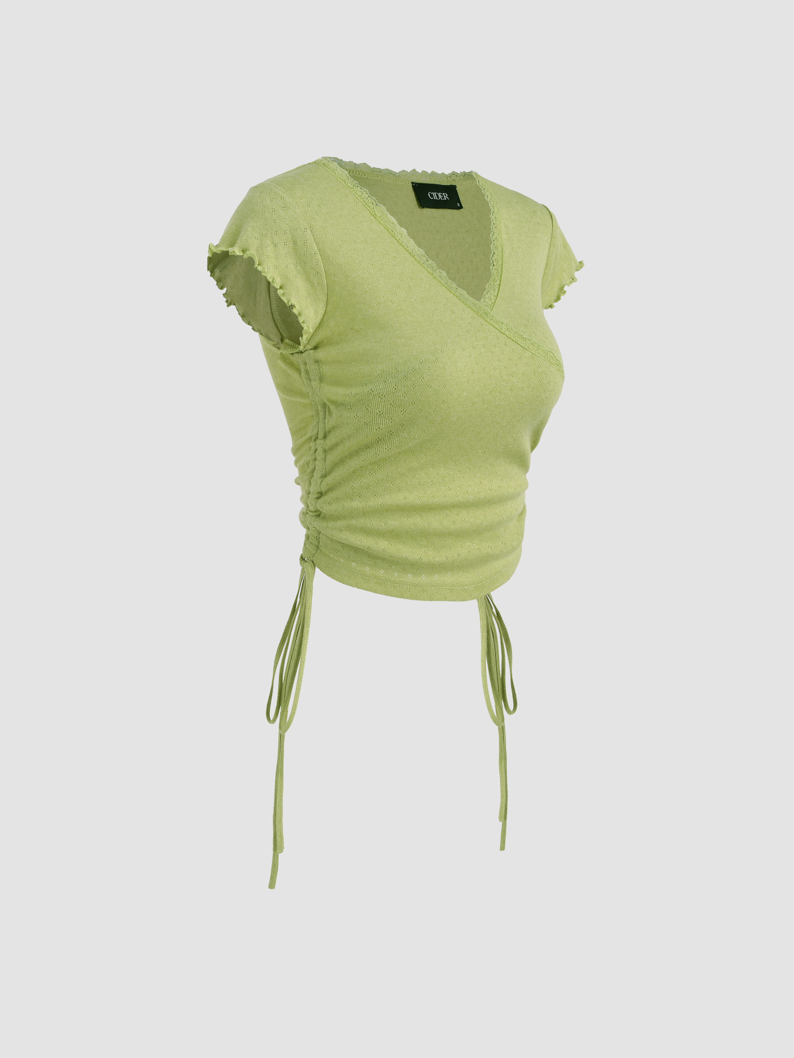 【COSYHARU】Ice Tencel V-neck Short Sleeve Knit COSYCOZY Tencel Blend Knitted Short-sleeved Cardigan
