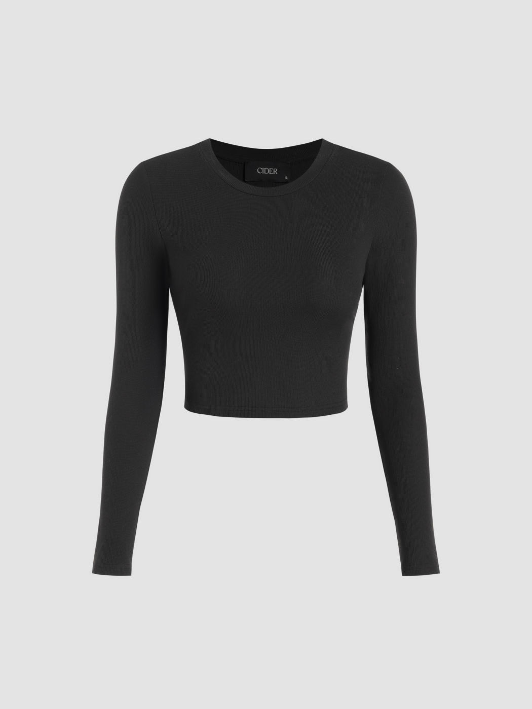 Langarmshirt mit rundem Ausschnitt