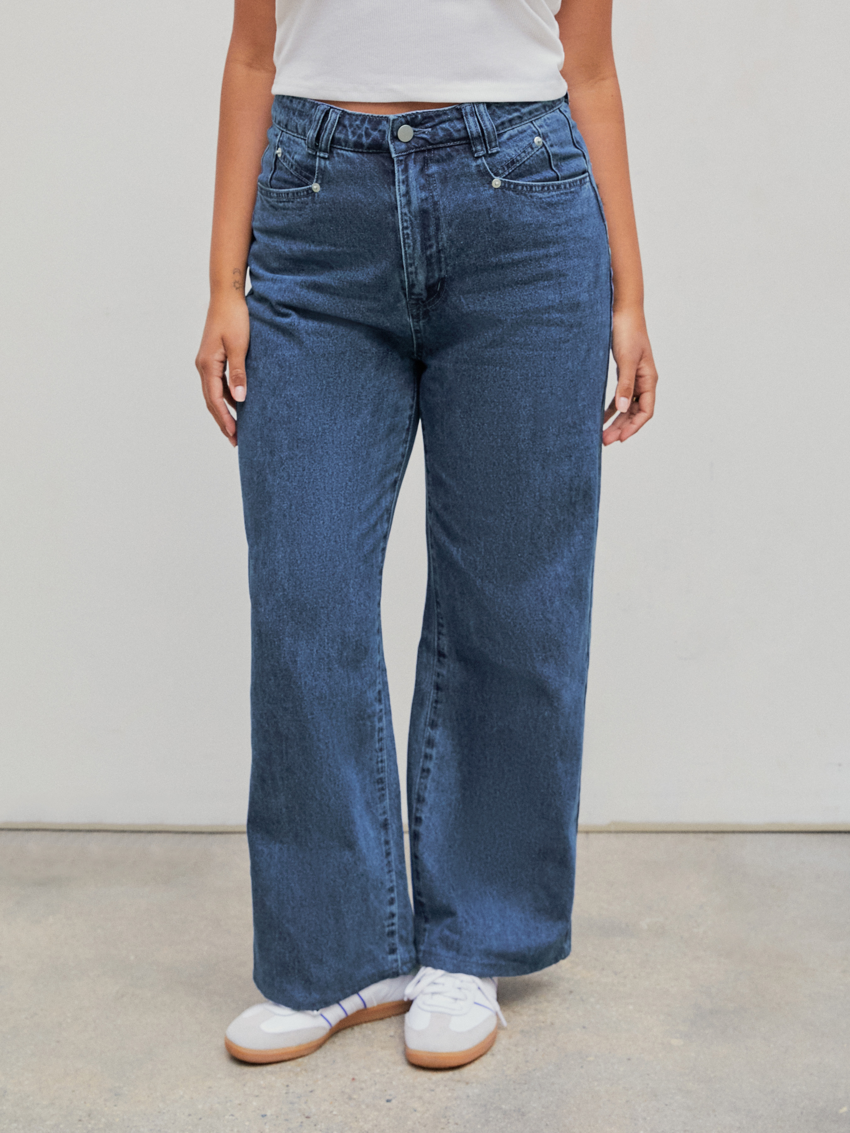 Western Outfits City Chic denim Denim Denim High Waist Wide
