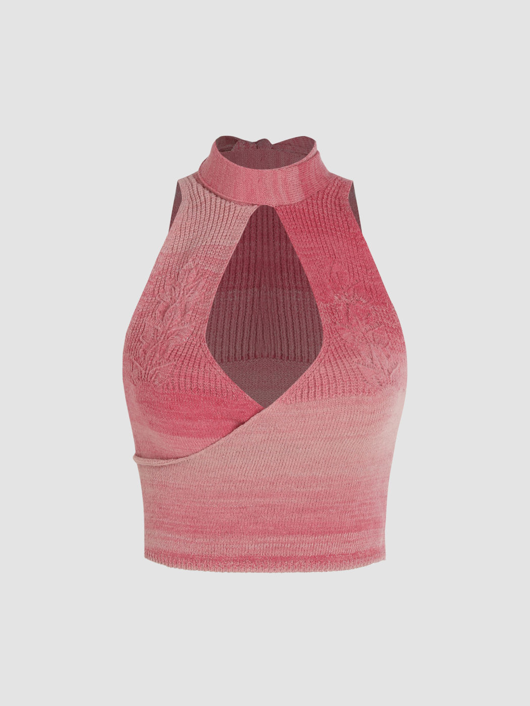 Geknotetes Crop-Top mit Cut-Outs