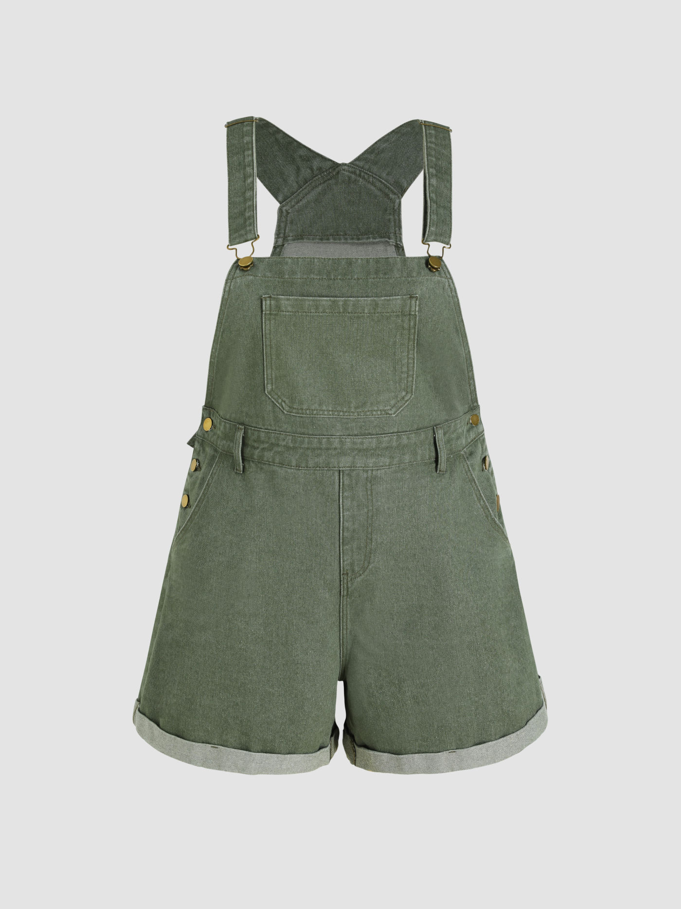 Bouclez Denim Combishort à Revers Curve & Plus