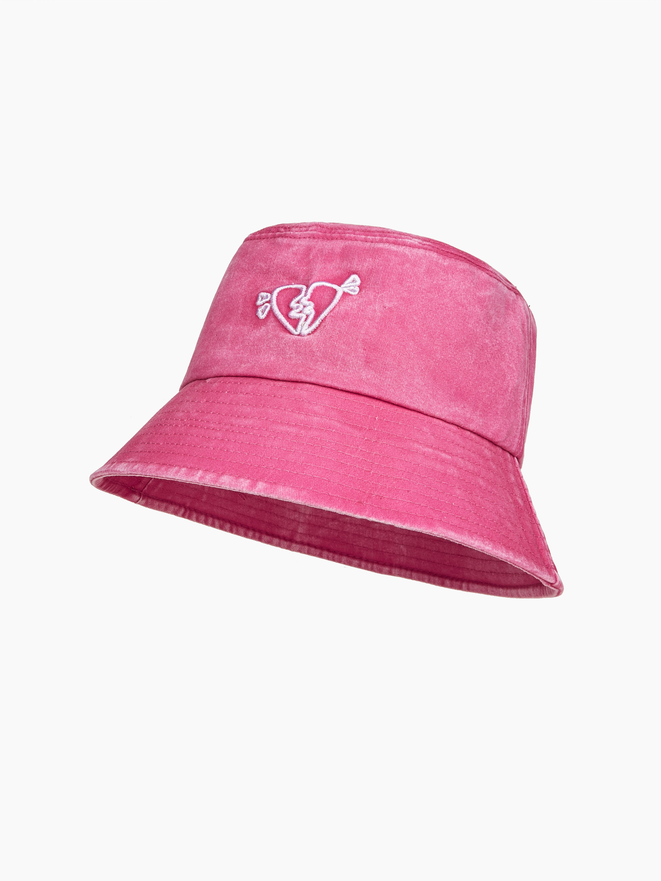 Heart Decor Bucket Hat Cider