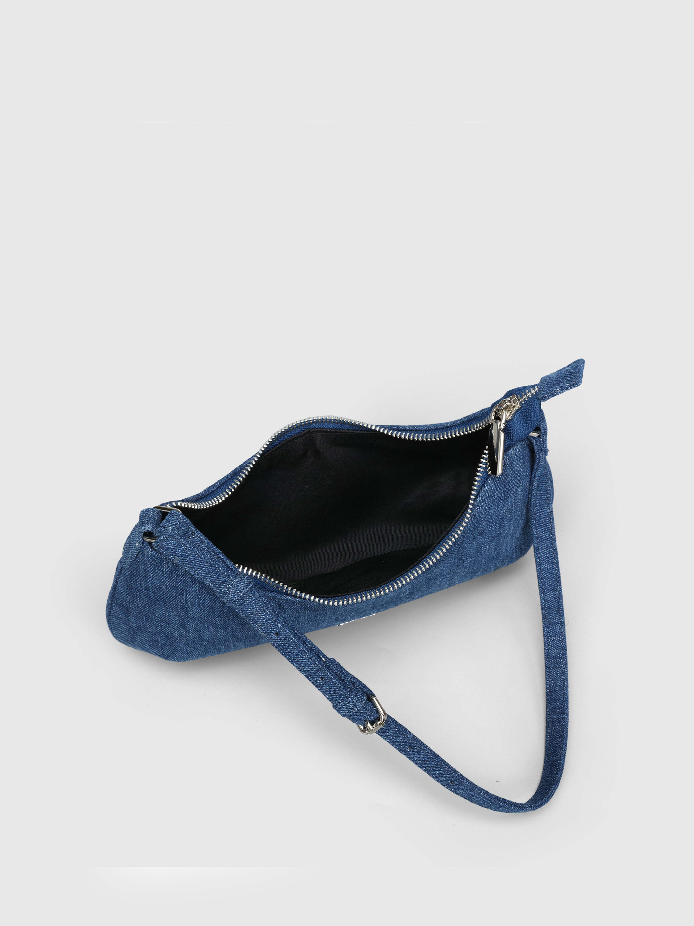 [ JEANS] Archive Denim Shoulder Bag ★人気★ Women's Retro Large Canvas Denim Shoulder Bag Denim