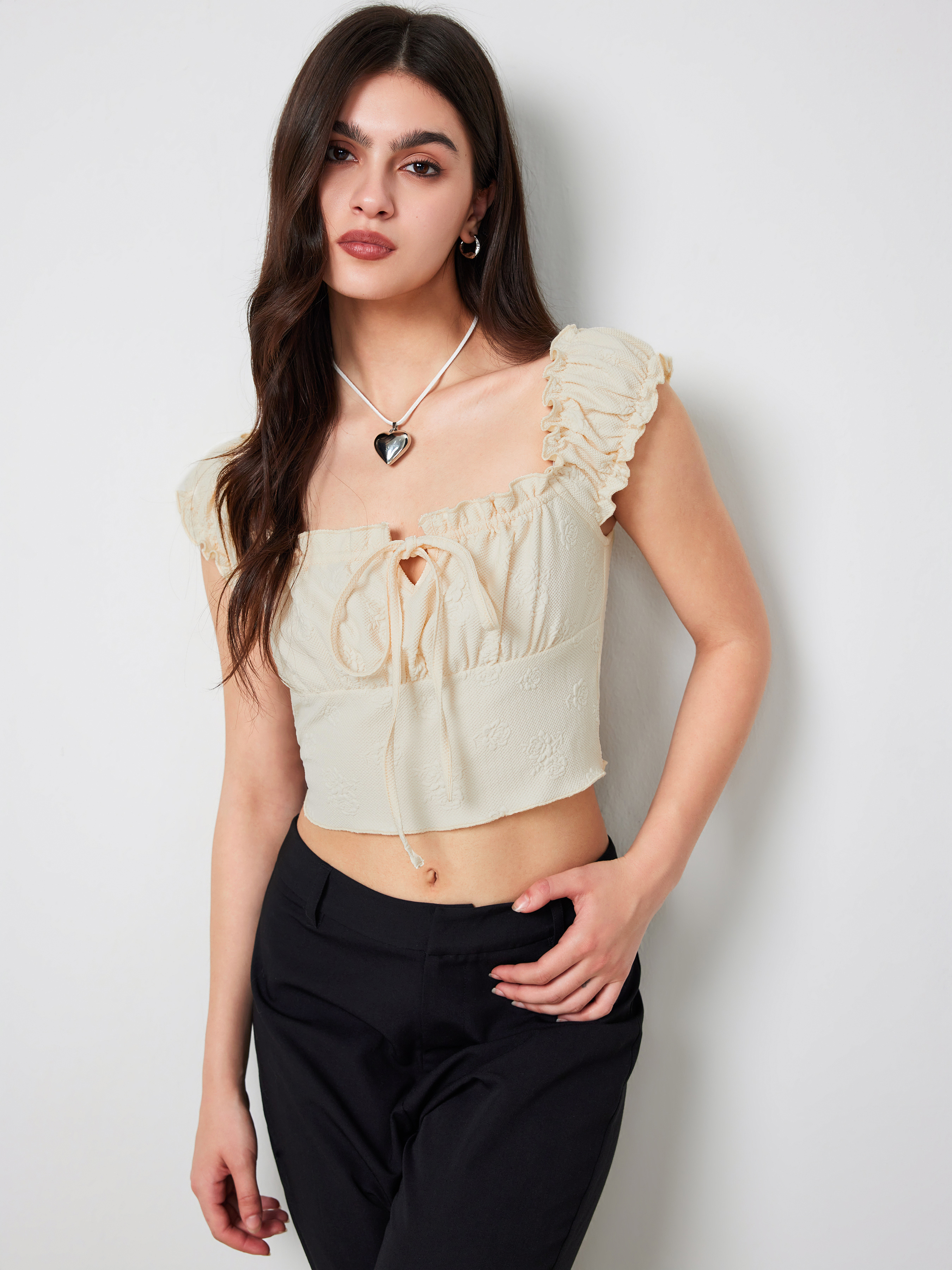 さらに100円引き◆ROMANTIC CROWN◆DESTROYED KNIT CROP SLEEVE ROMANTIC CROWN (ロマンティック クラウン) - デストロイド
