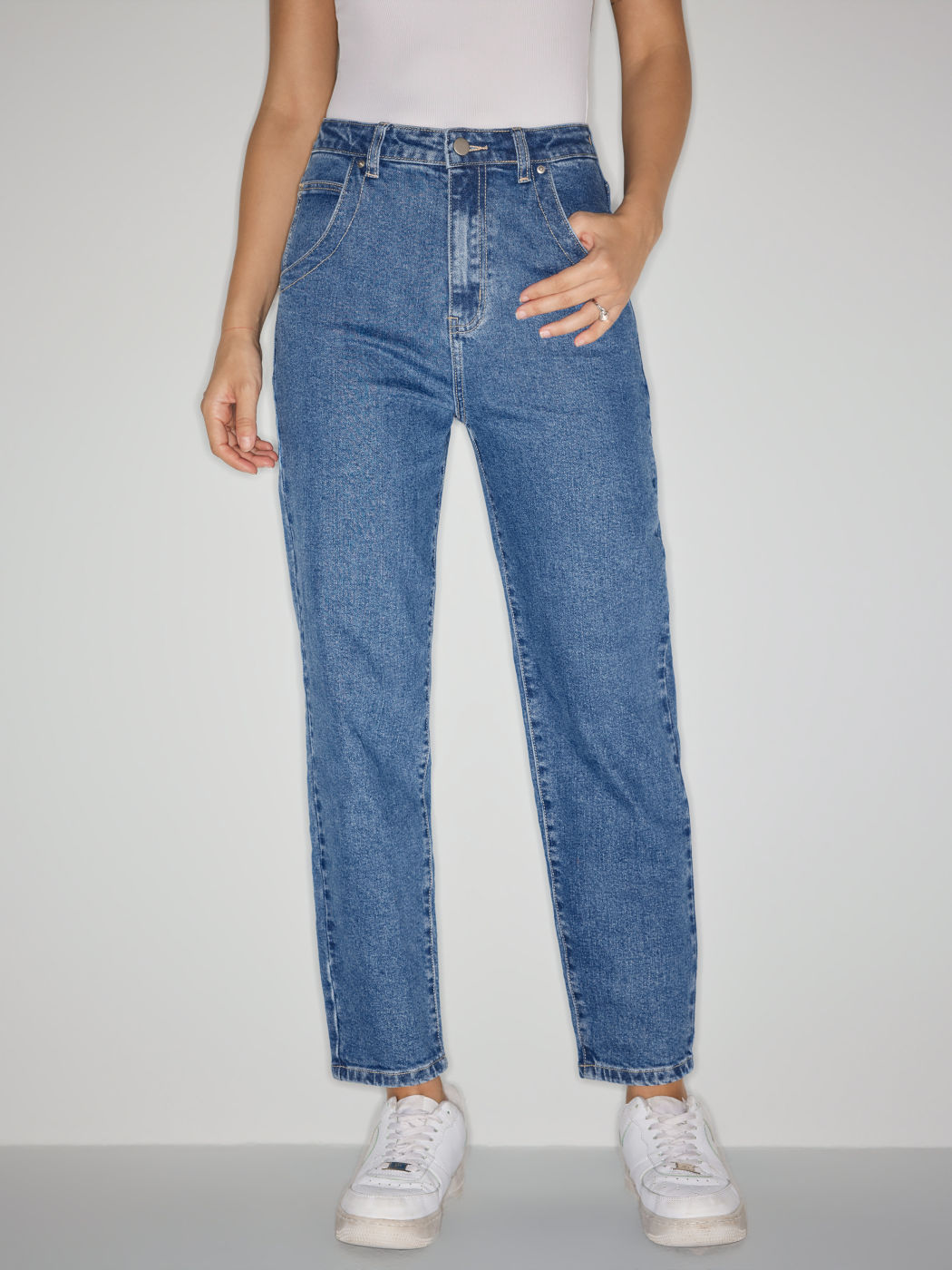 Katherine Stretch High Waist Tapered Jeans