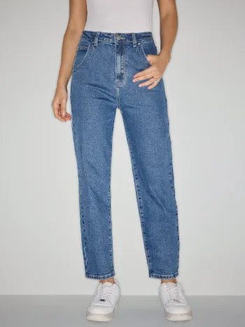Katherine Stretch Denim High Waist Tapered Jeans