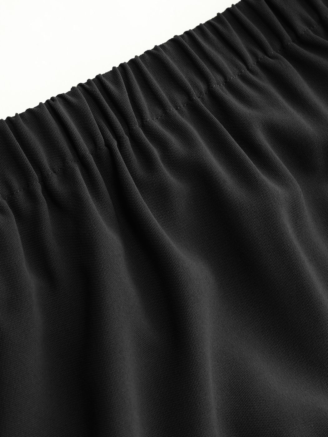 Maxirock mit elastischer Taille und Rüschen