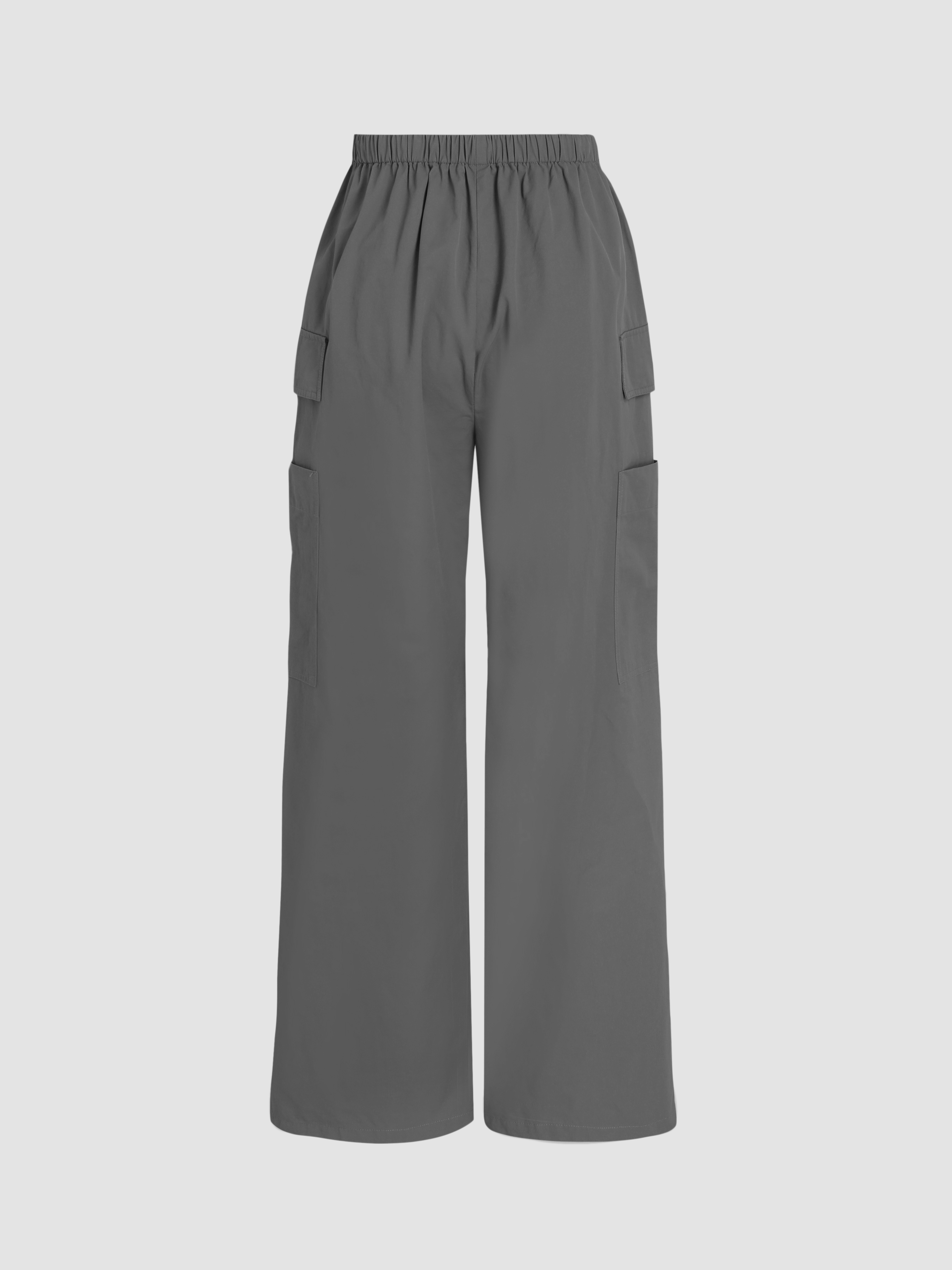 【DISCERNMENT】Basic Wide Pocket String Cargo pt Amazon.com: Large Pocket Cargo Pants, Cinched Drawstring