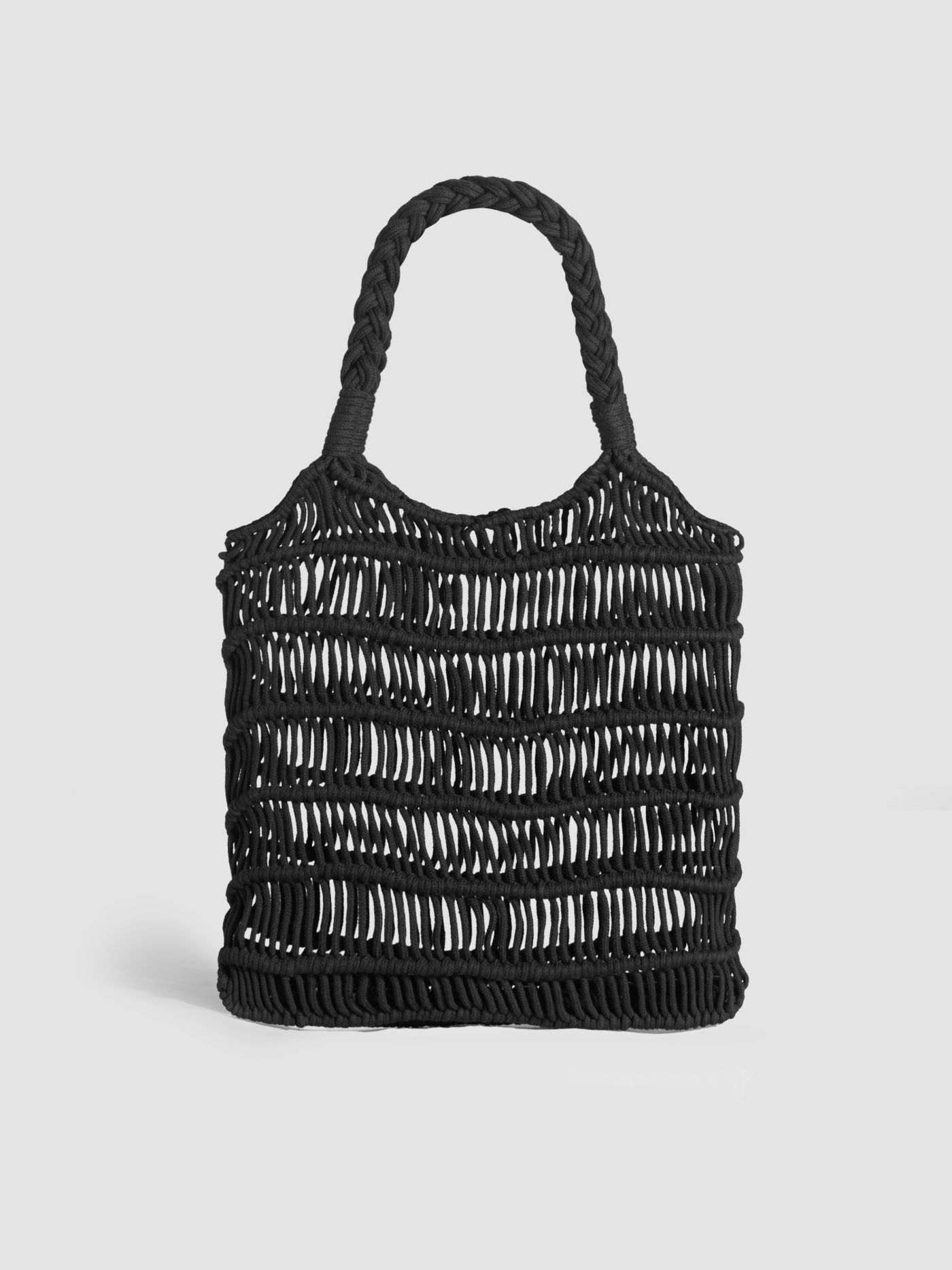 Durchbrochene Strick-Top-Griff-Tasche