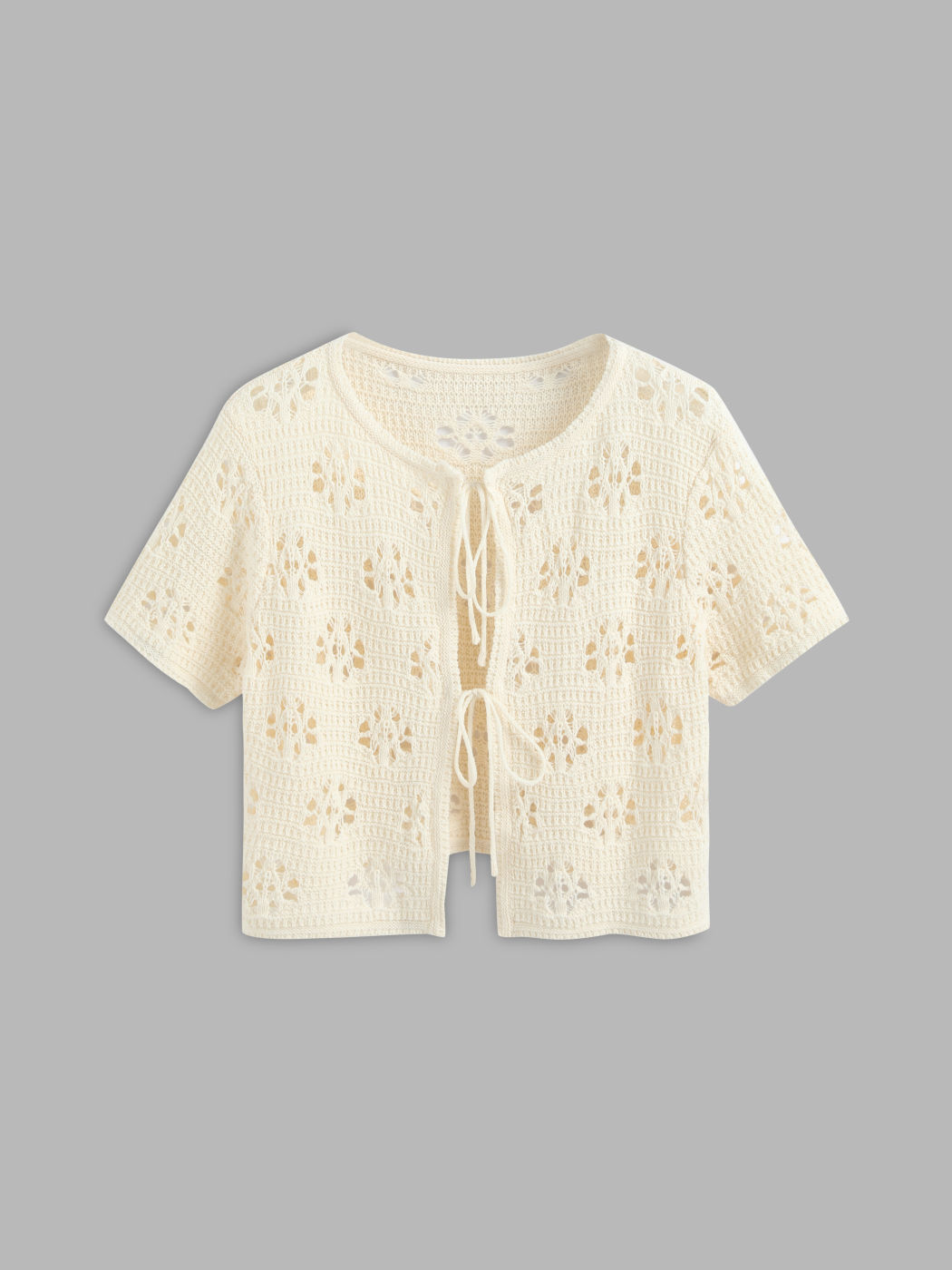 Crochet Vest Sleeveless Boho Lace Cardigan Stylish And Cute Cover Up, Medium, Beige-212216