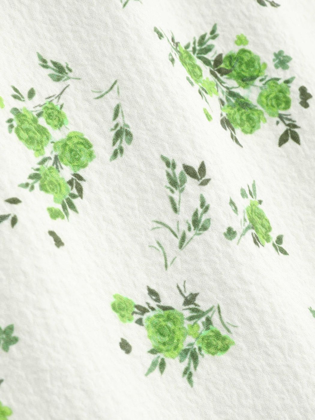 Maxikleid mit floralem Rüschensaum und V-Ausschnitt