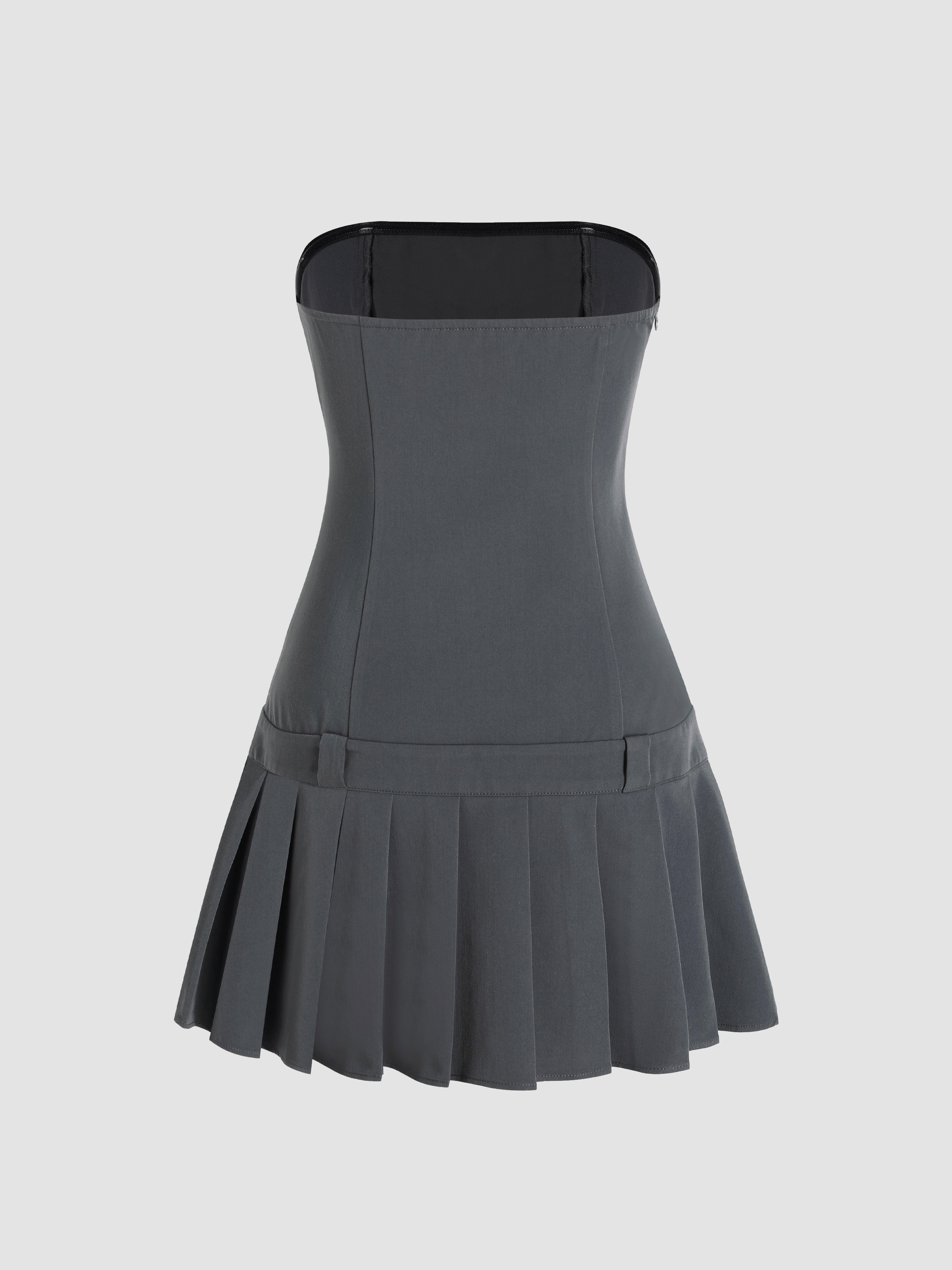 Tube Dress with Pleats