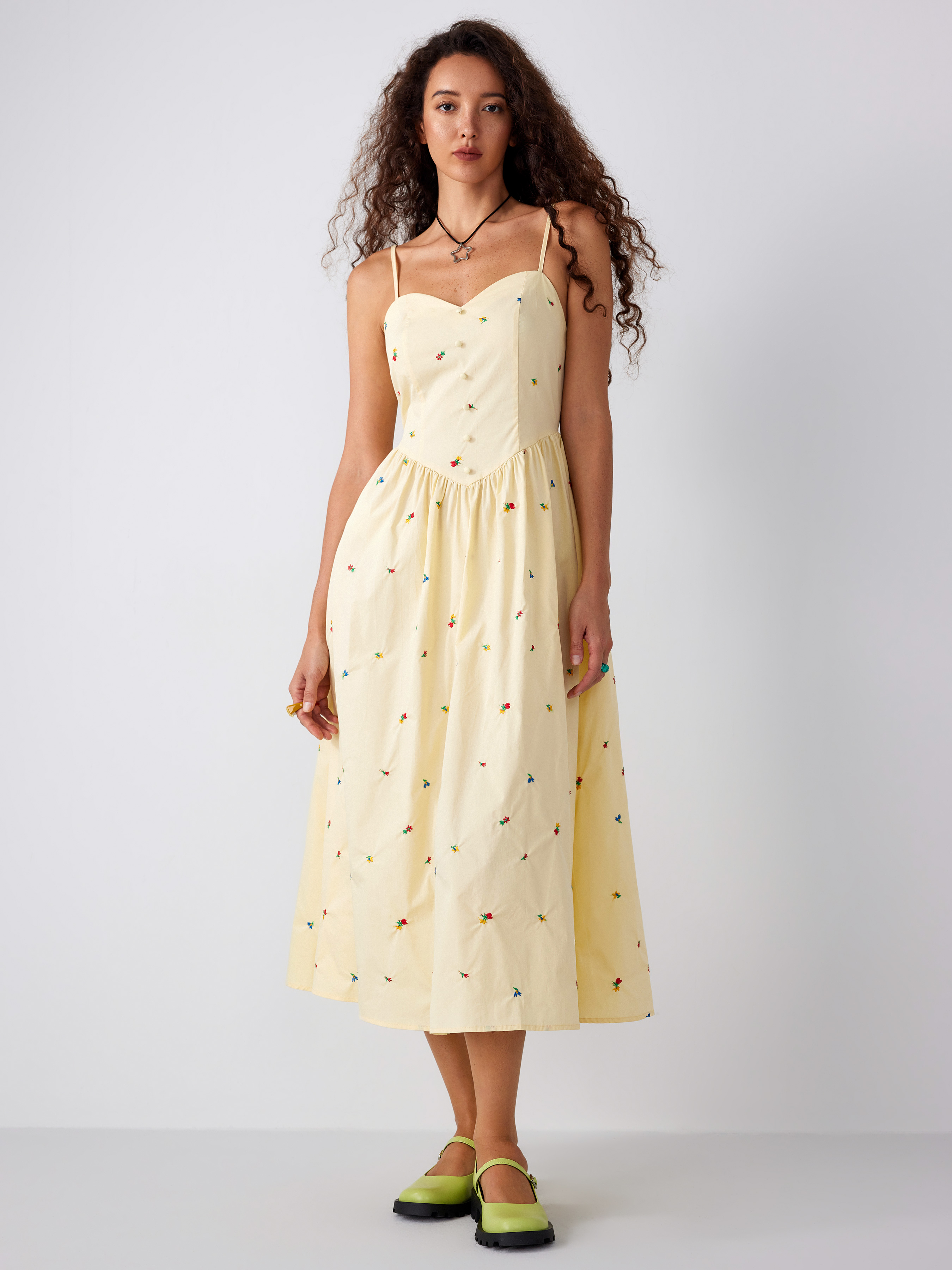 Sweetheart ruffle hotsell midi dress