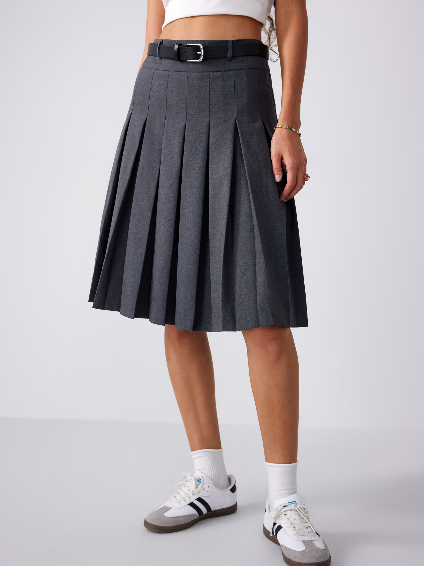 Bleated Pleated Mini Skirt