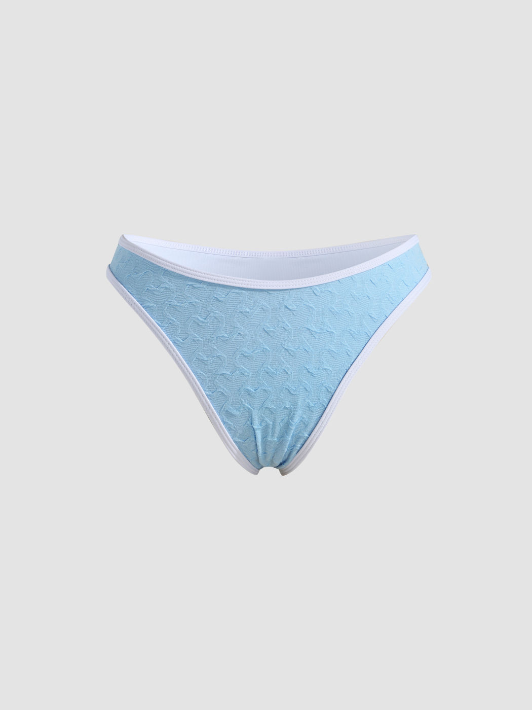 Gestricktes, freches Bikini-Unterteil mit Bindebesatz