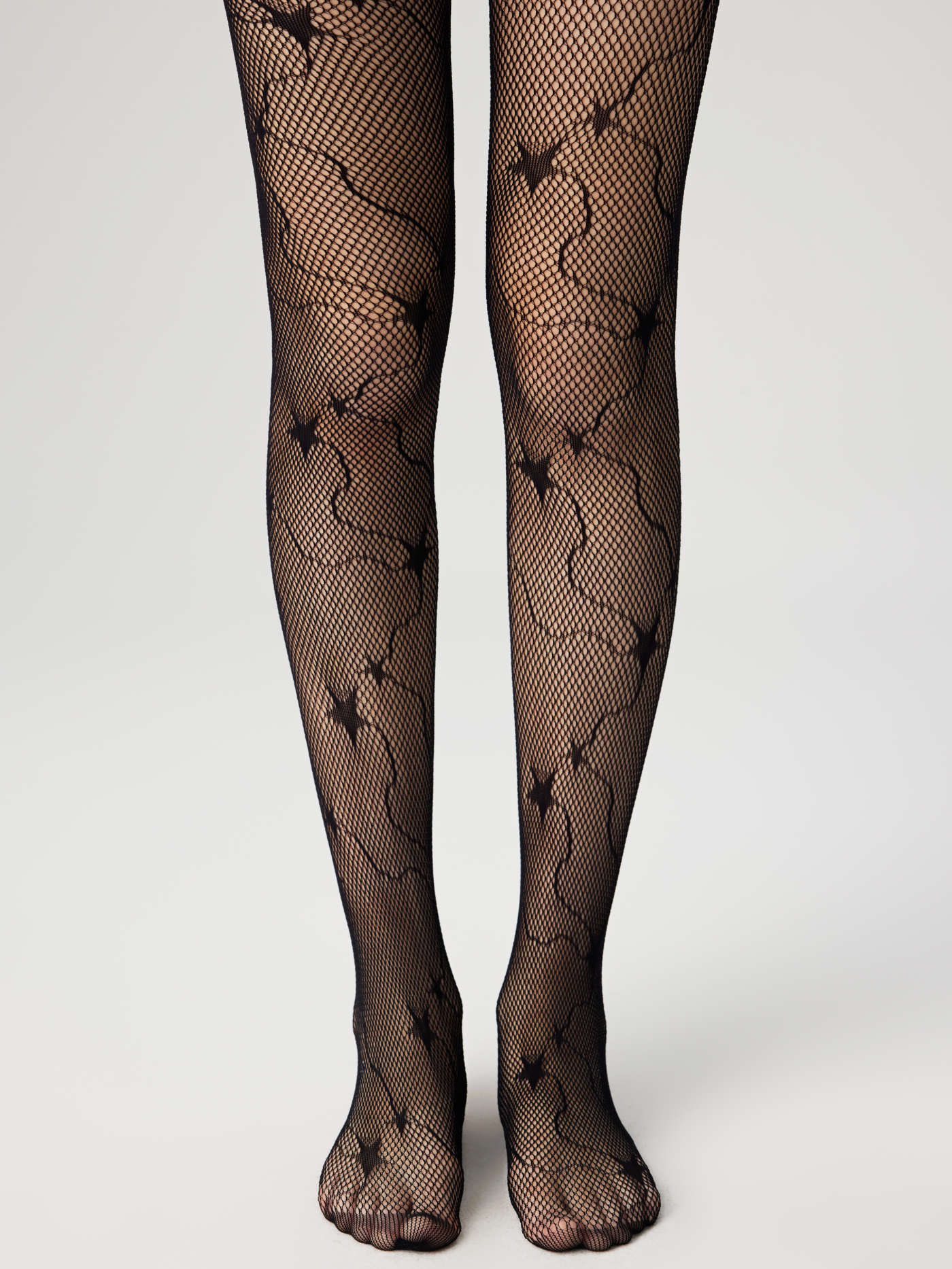 Star Pattern Fishnet Tights