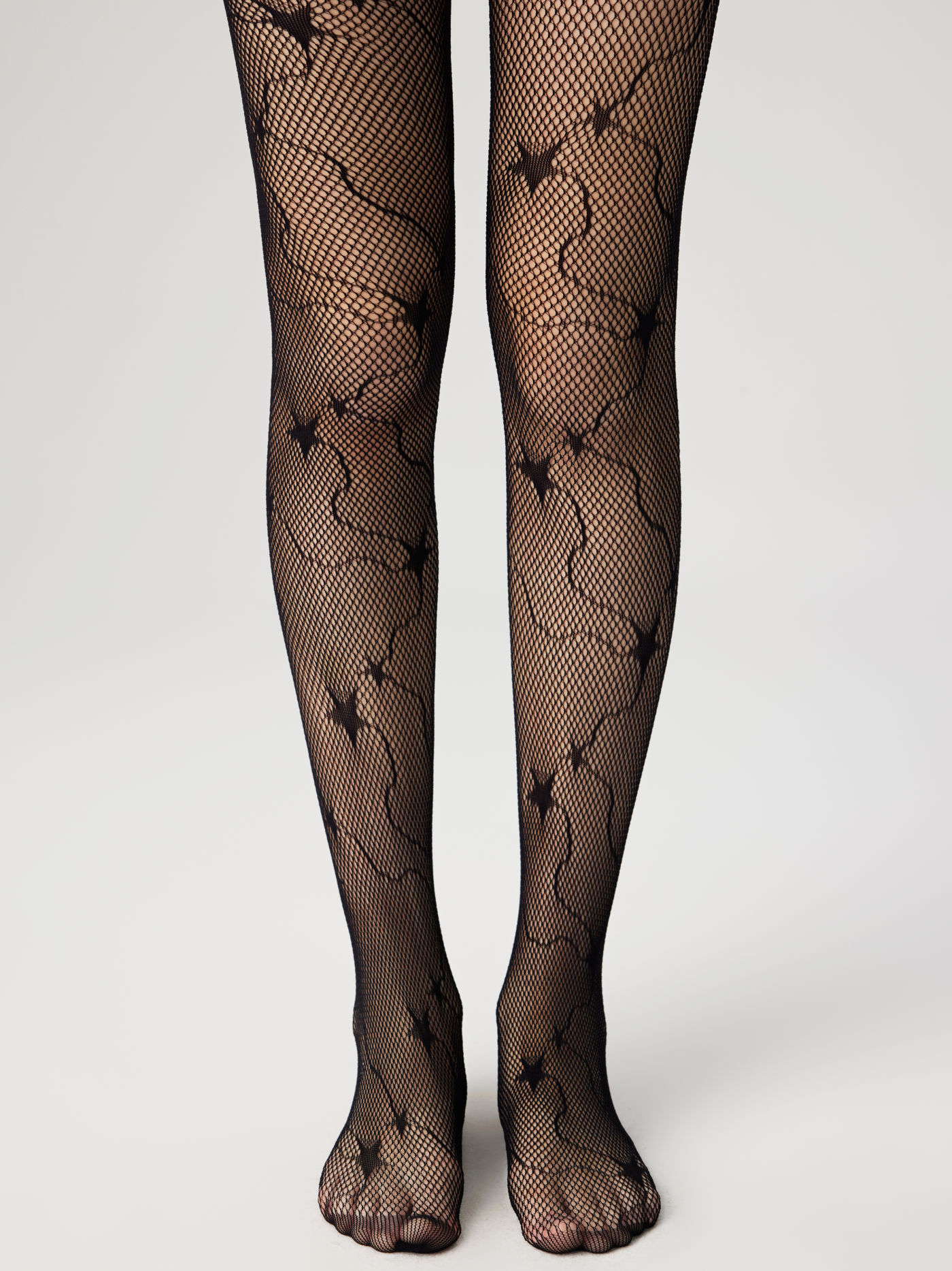 Star Pattern Fishnet Tights