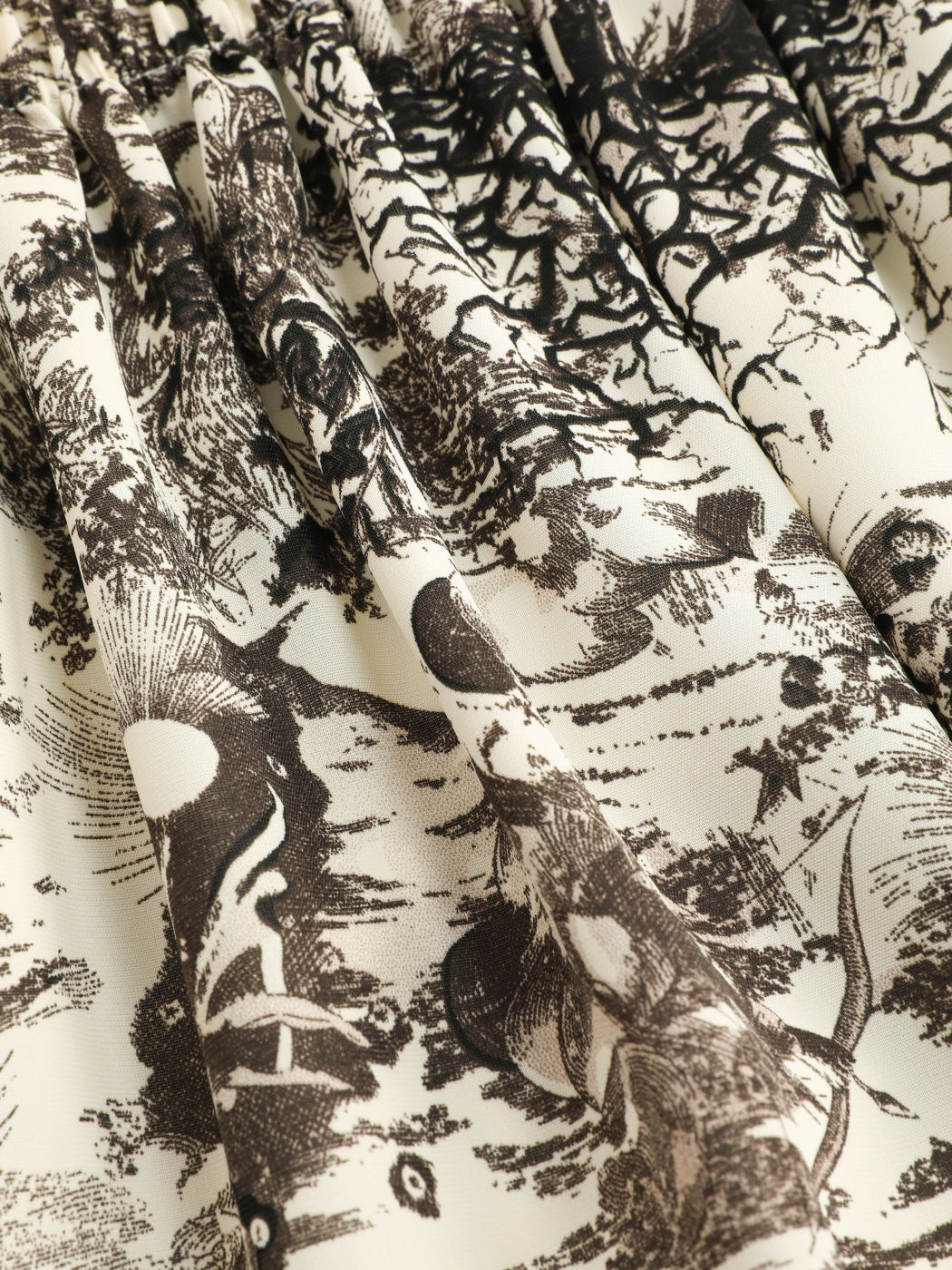  Toile de Jouy Rüschen Maxirock