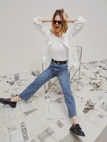 Honey Denim Mid Rise Solid Straight Leg Jeans