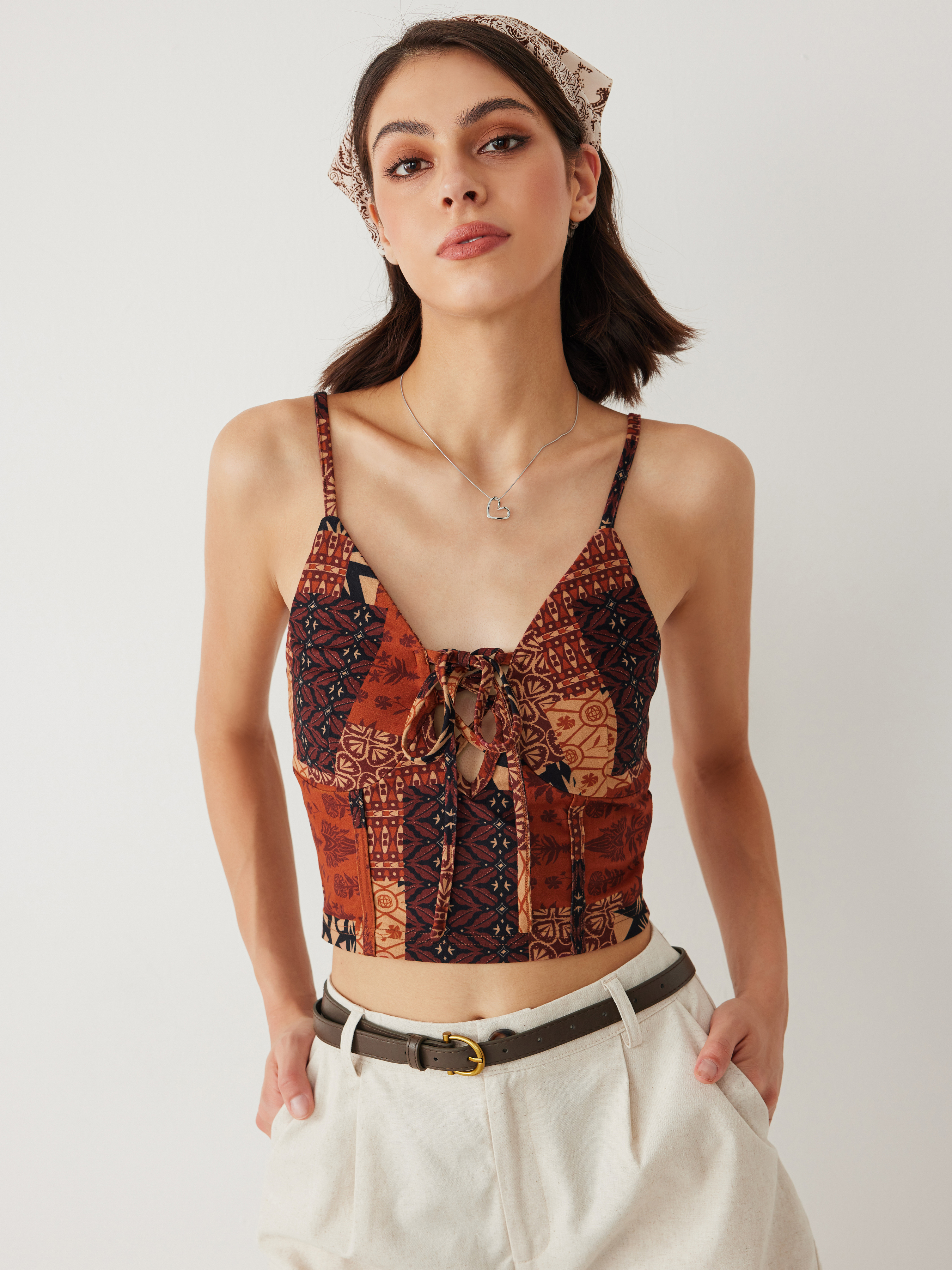 aztec crop top
