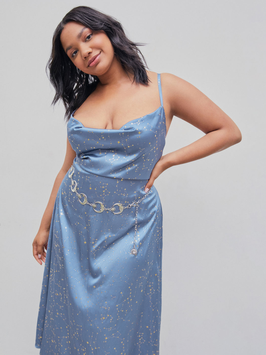 Eras Tour Outfit Taylor Outfit Satin Satin Star Criss Cross Ruffle Midi ...