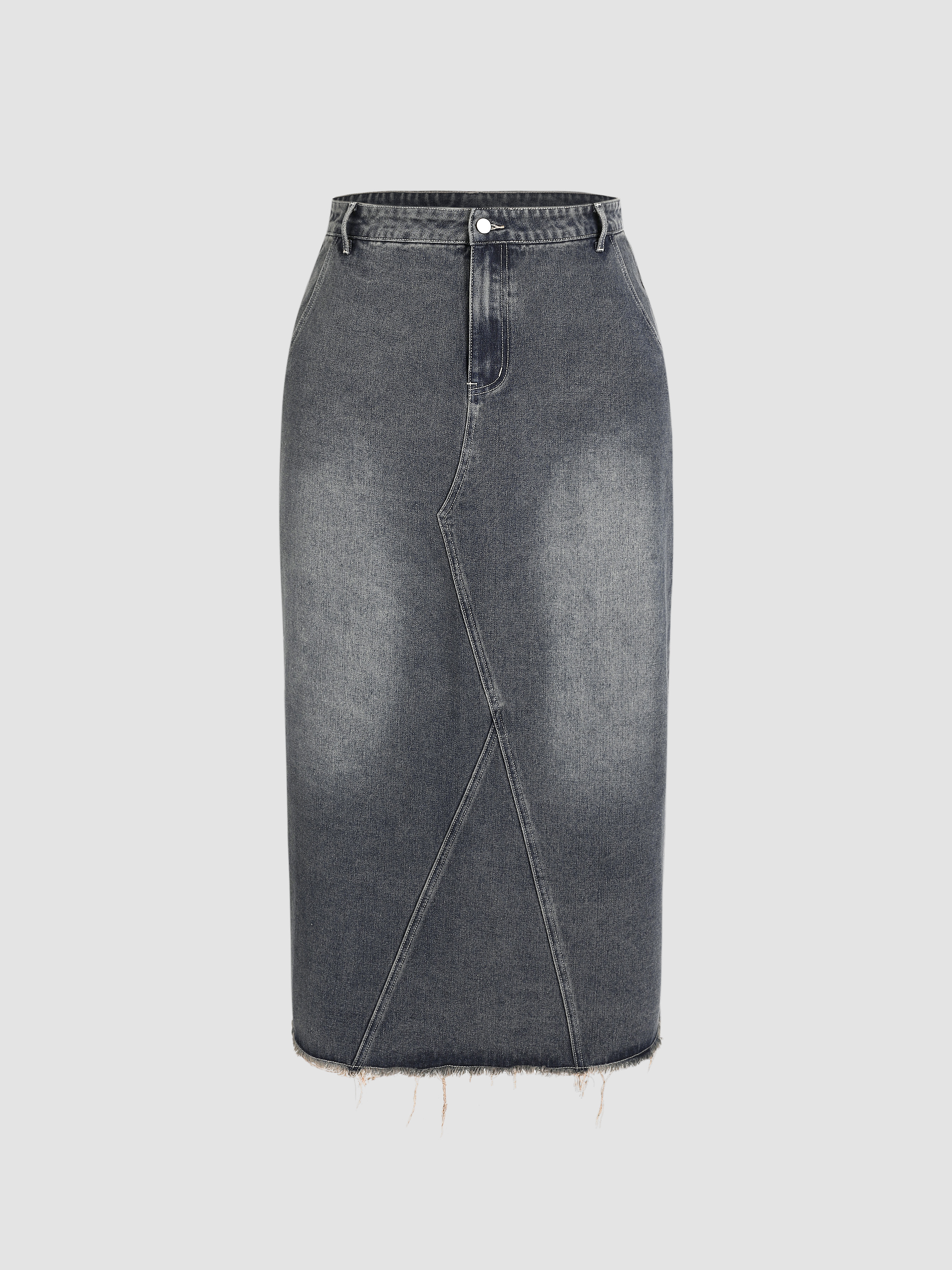 HAN KJØBENHAVN | Grey Women's Denim Skirt | YOOX