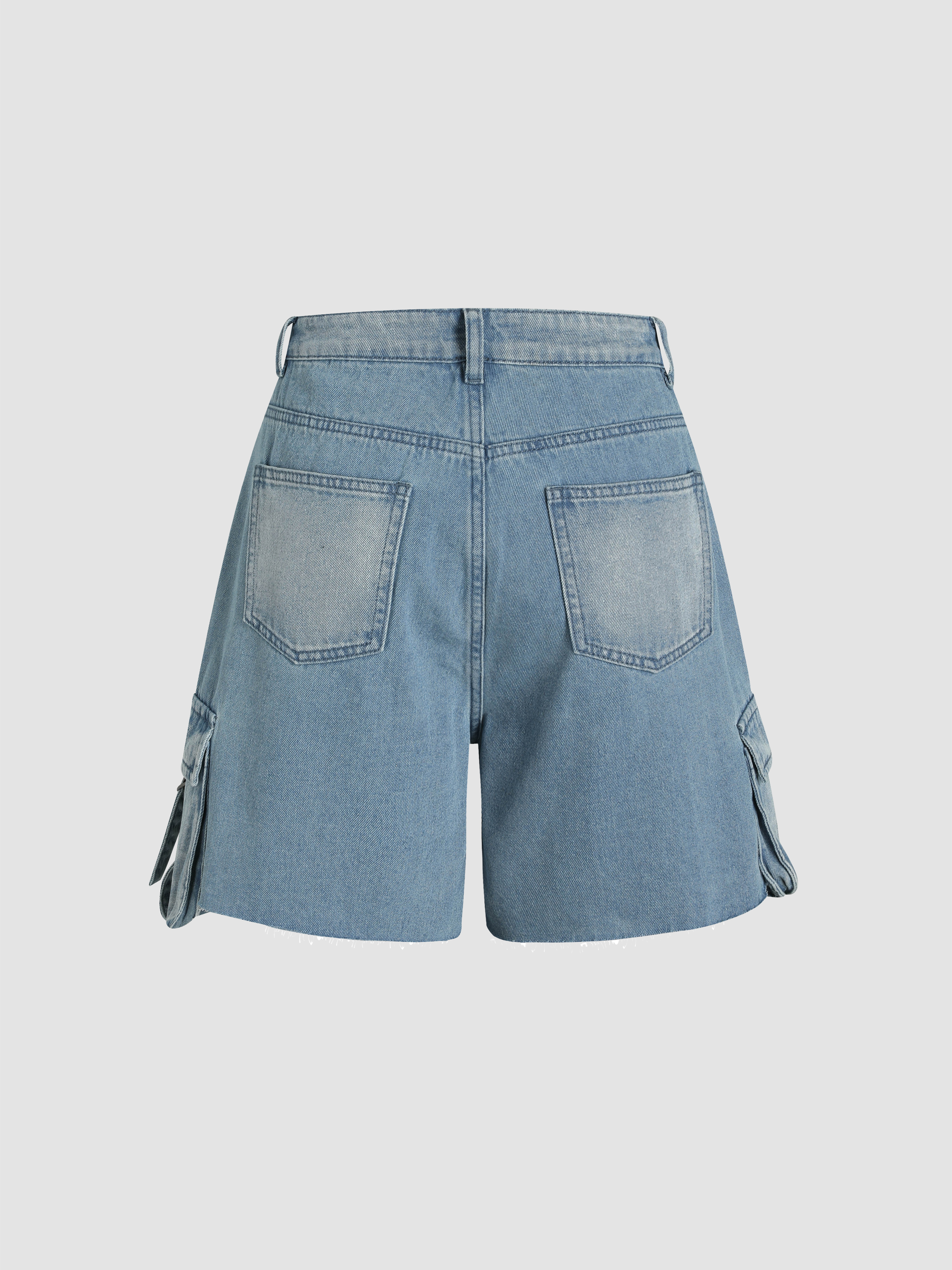 【Cider】ミッドライズ デニム ショーツ Denim Shorts for Women | High-Waisted, Black & More | Cider