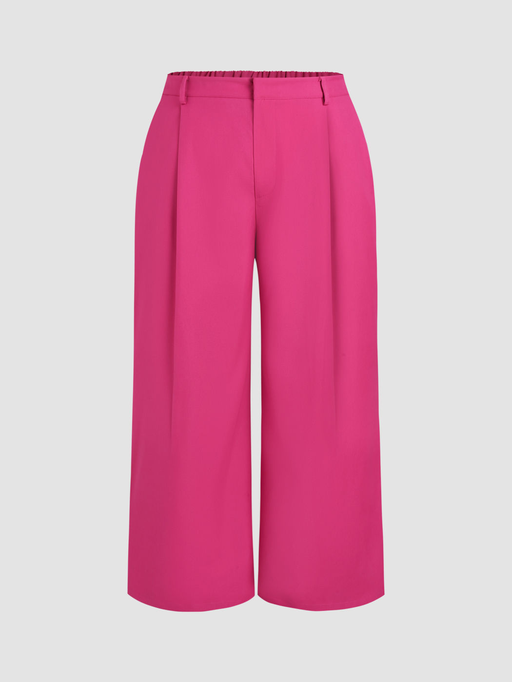 Mittelhohe Faltenhose mit Taschen Kurve & Plus