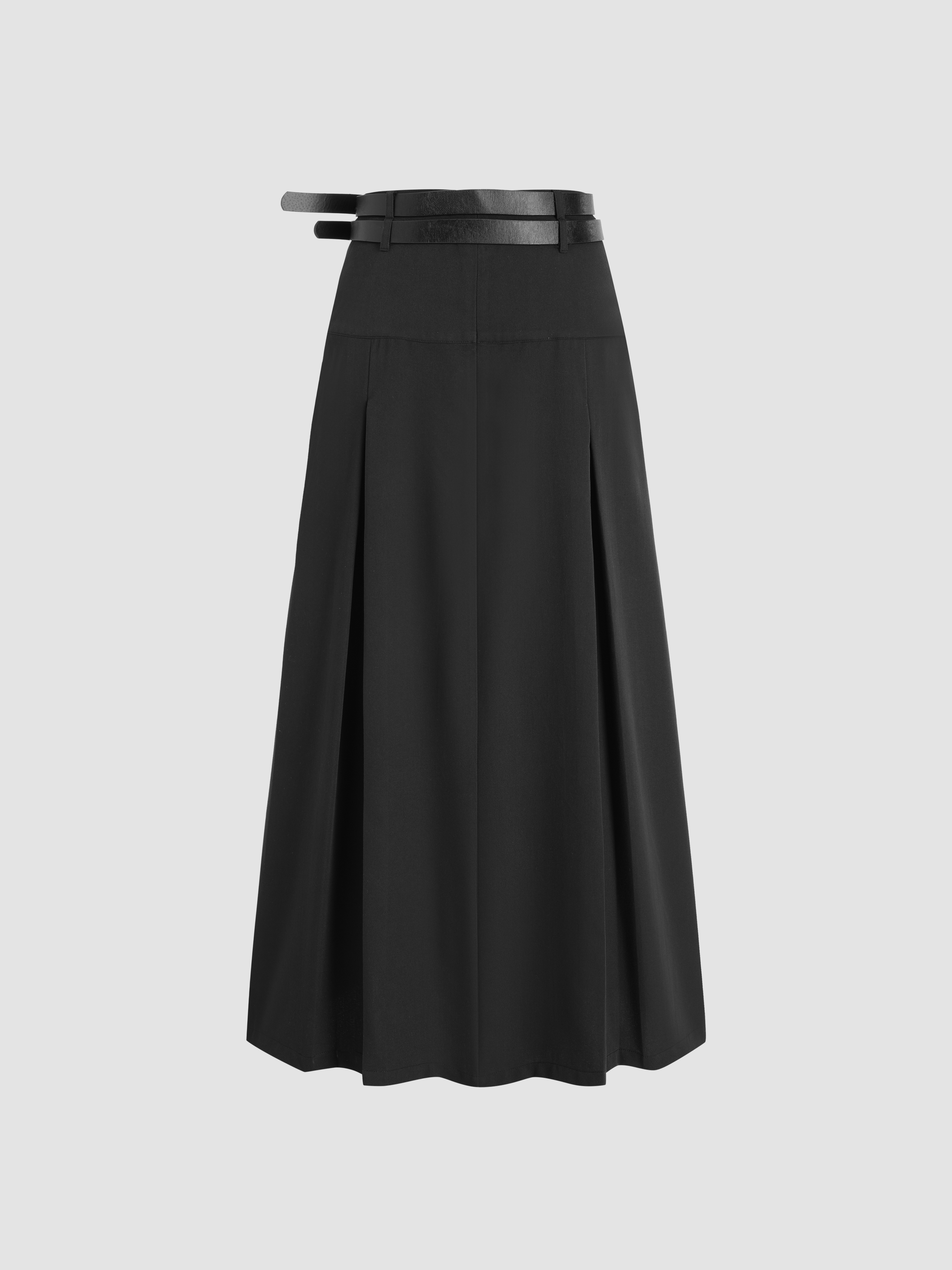 スカート Norman Double Maxi Skirt Black Plus Size - Maxi Flat Charm Double Slit Skirt - Torrid
