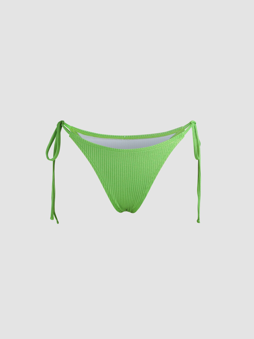 Bikinihose mit seitlicher Rippbindung