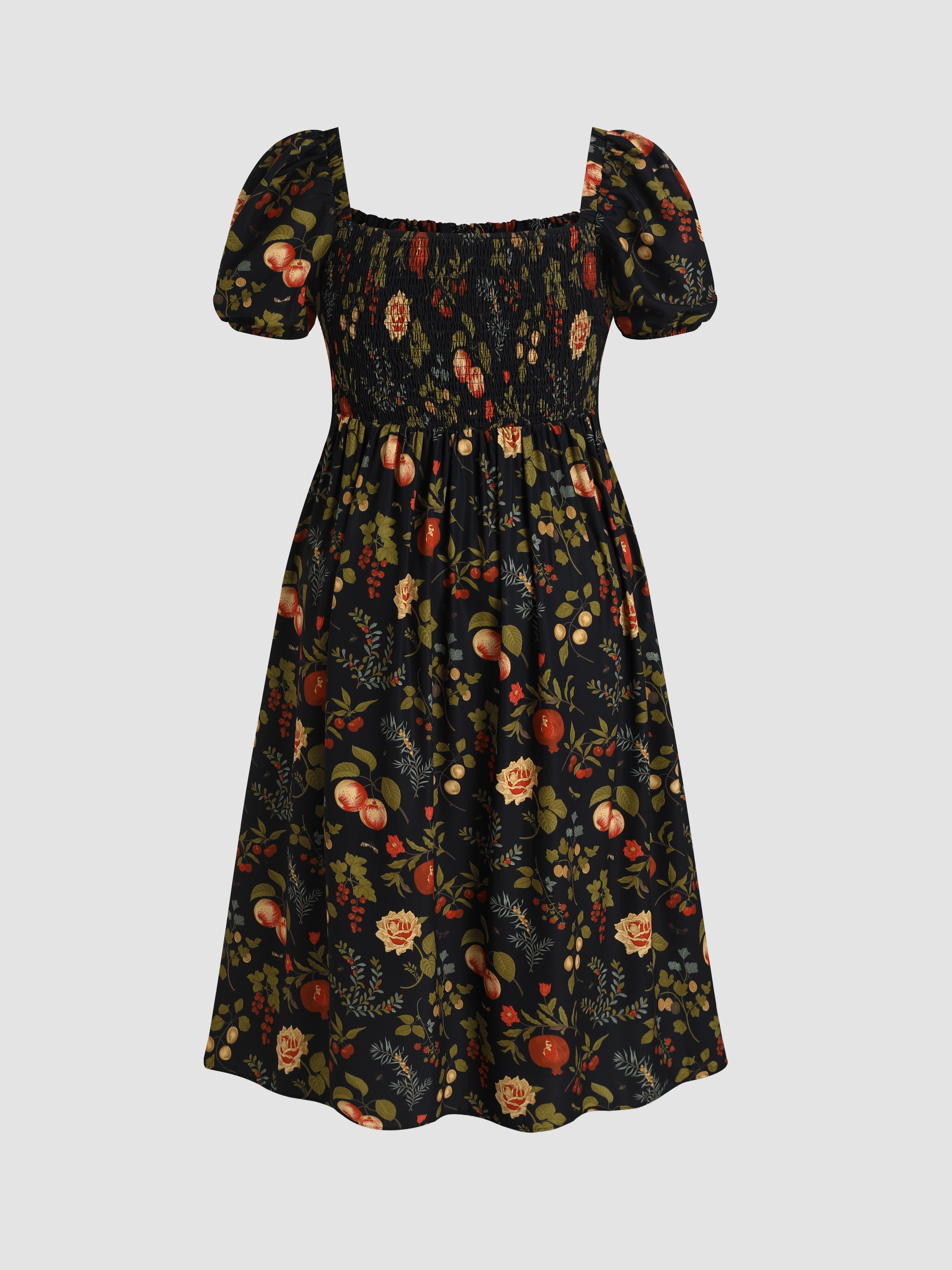 cider floral puff sleeve mini dress Cider floral puff sleeve