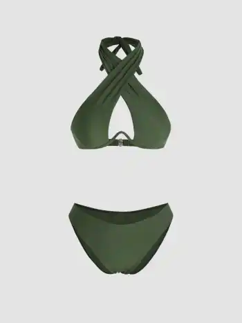 Miss Independent Cut-Out Bügel-Bikini-Set