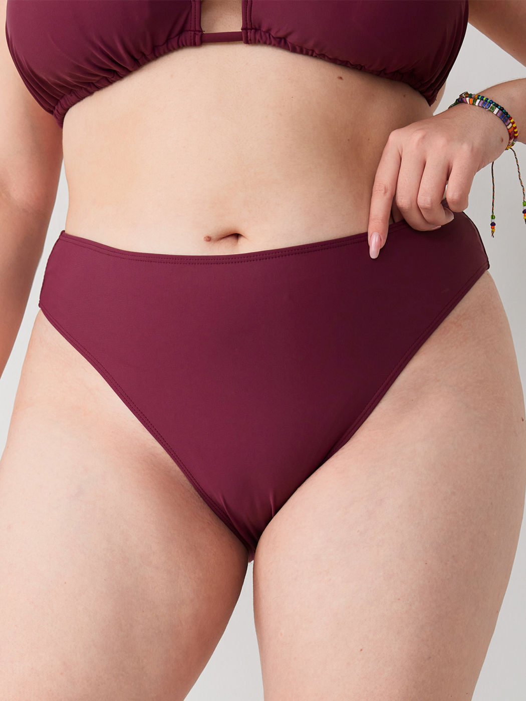 Solid Cheeky Bikiniunterteil Kurve & Plus