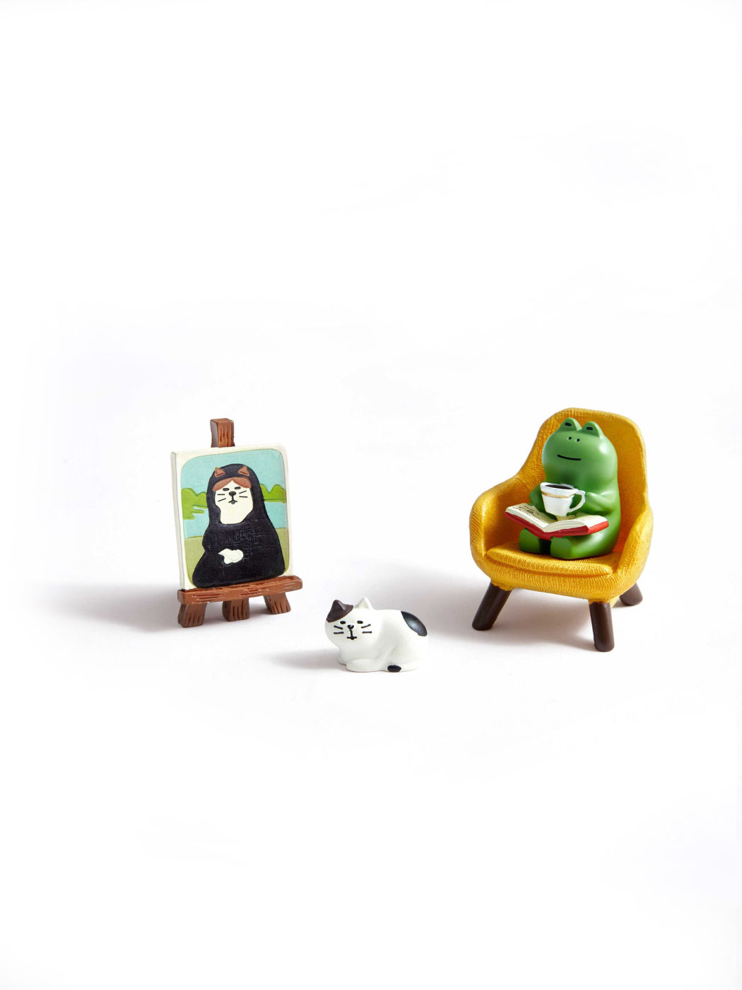 3pcs Frog & Cat Decoration Craft