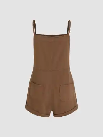 Denim Pocket Ultra Short Romper