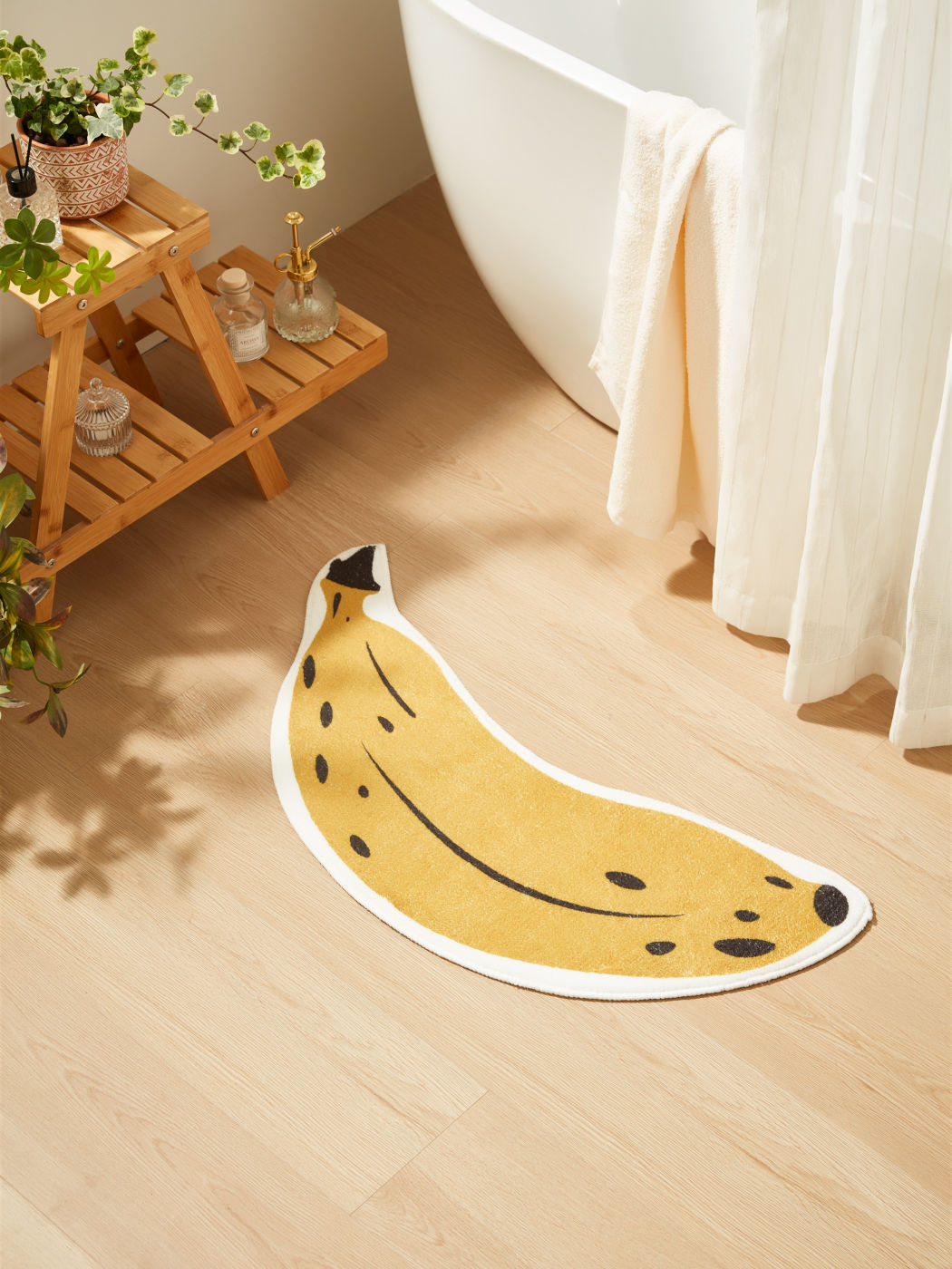 1 Stück Teppich mit Bananenmuster