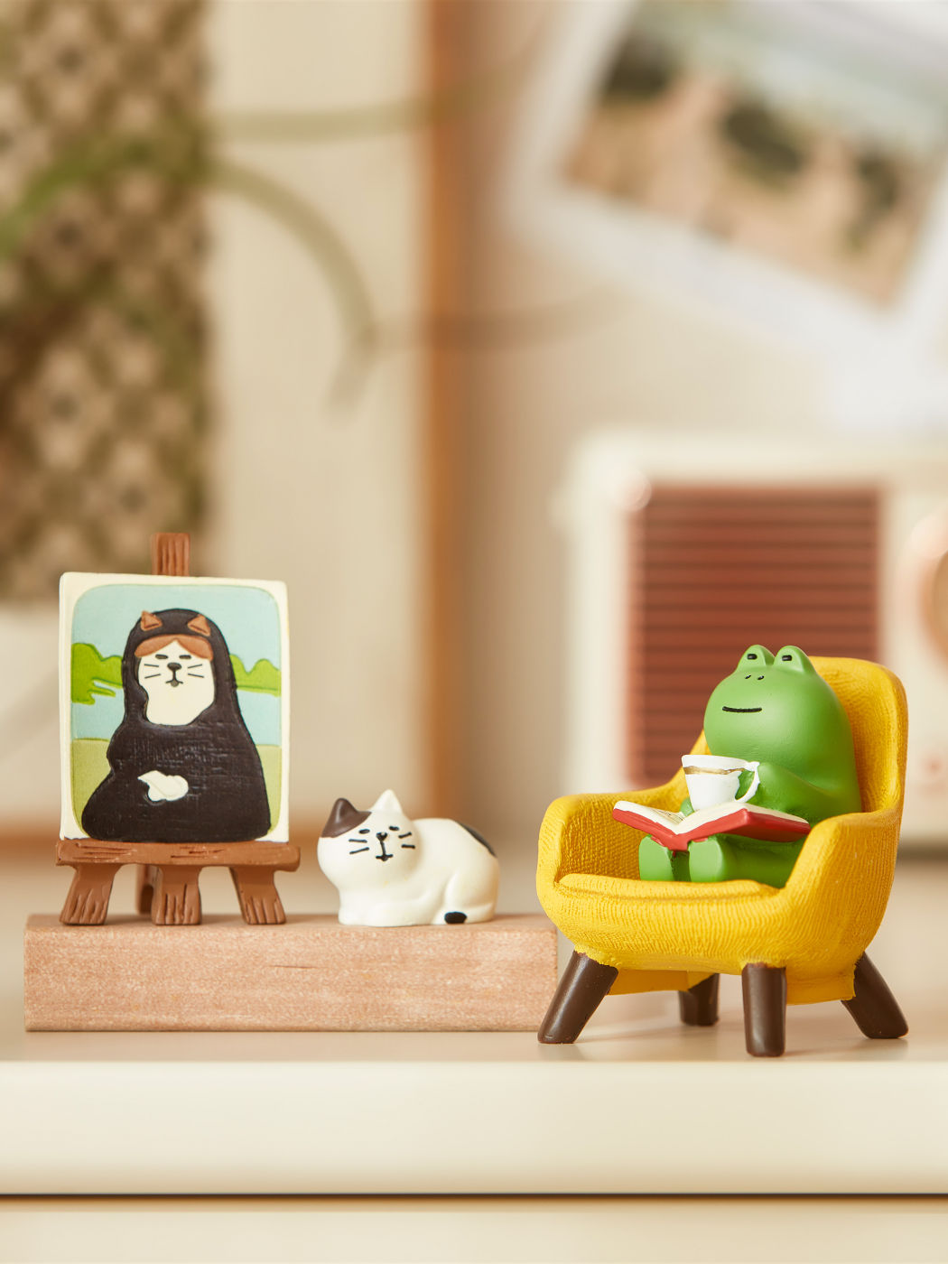 3pcs Frog & Cat Decoration Craft