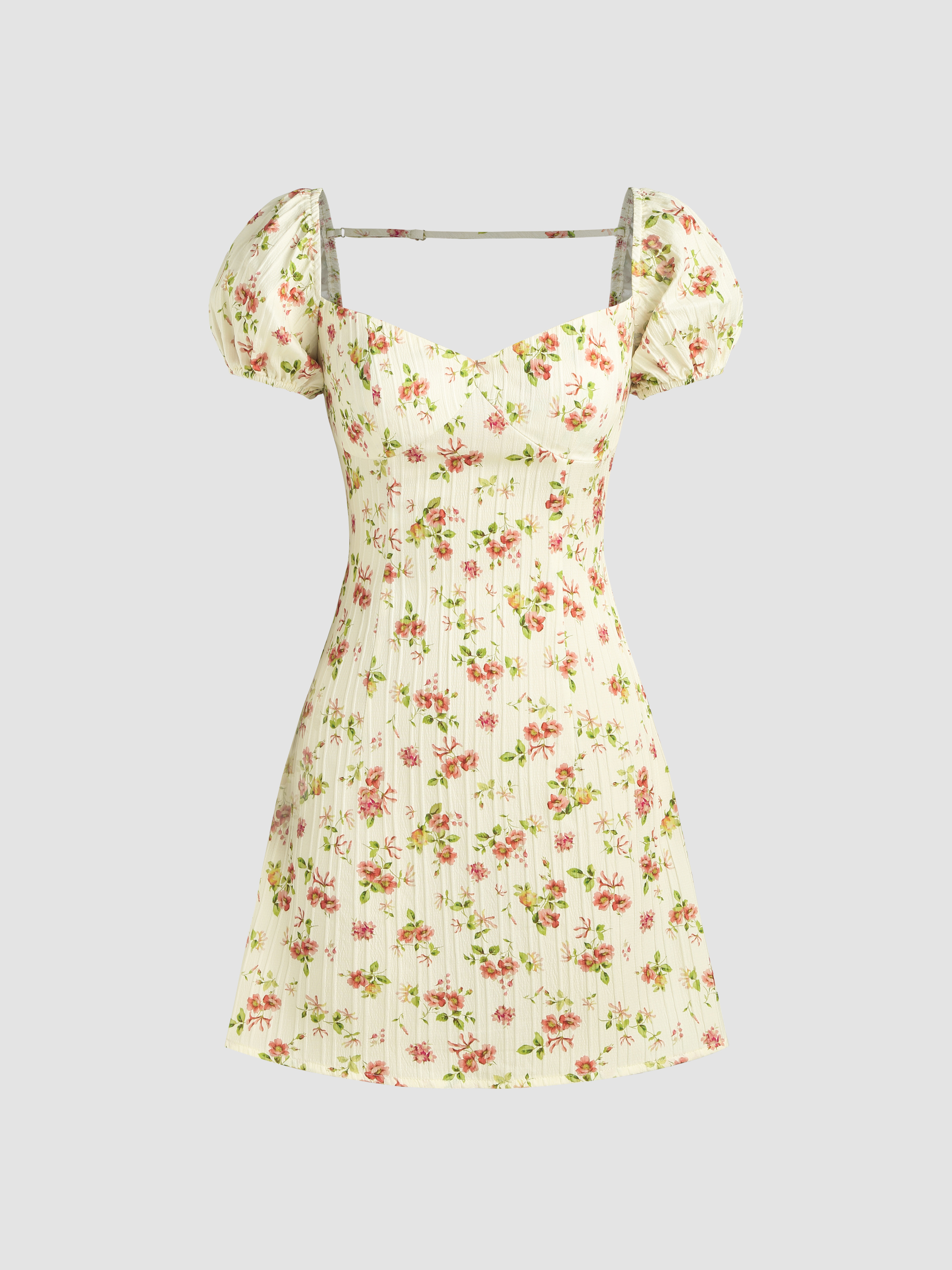 Sweethart Mini Chiffon Dress with Corset Back Daffodil Plus Size main image 0