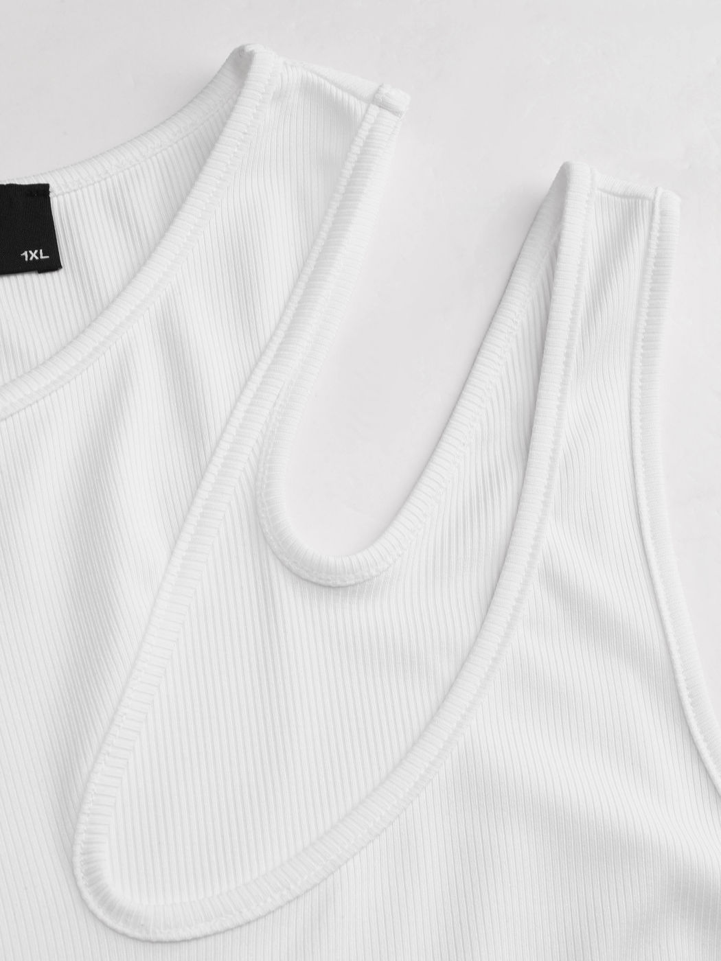 Solid Asymmetrical Sleeveless Crop Top Curve & Plus