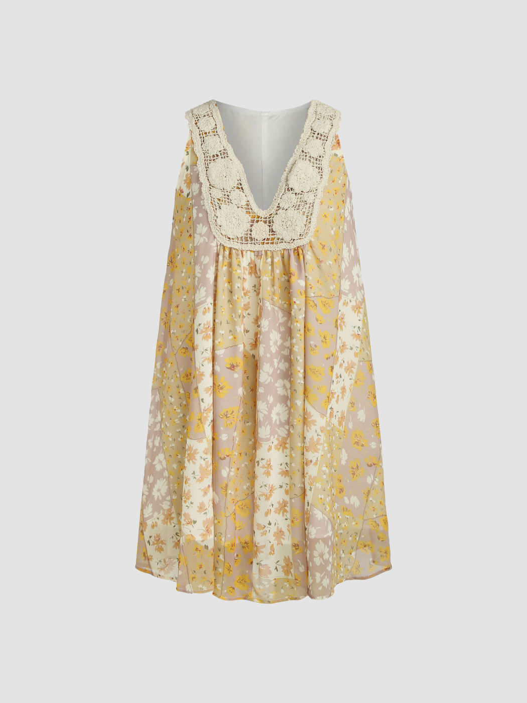 Wavlynn Sunflower Print Cotton Dress Off Shoulder Ruffle Midi Flowy Chic Summer Vacation For Women