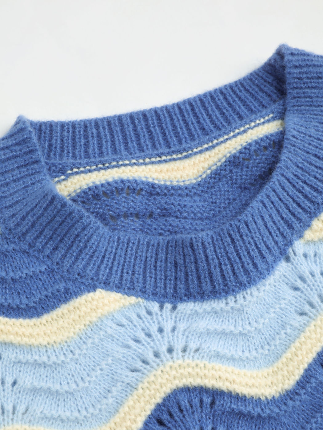 Stripe Ripped Knitted Vest For School Daily Casual Picnic