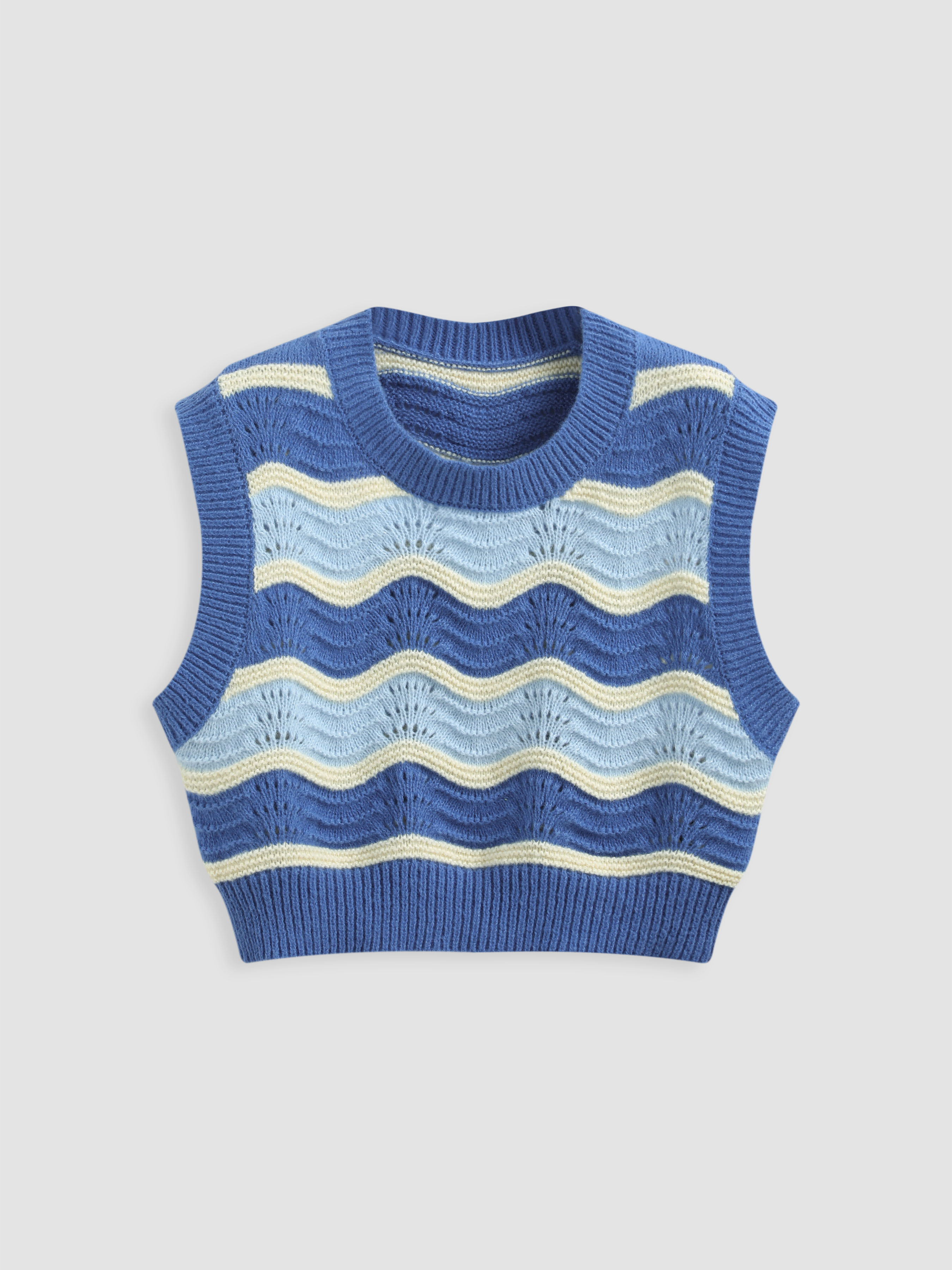 Stripe Knit Vest main image 1