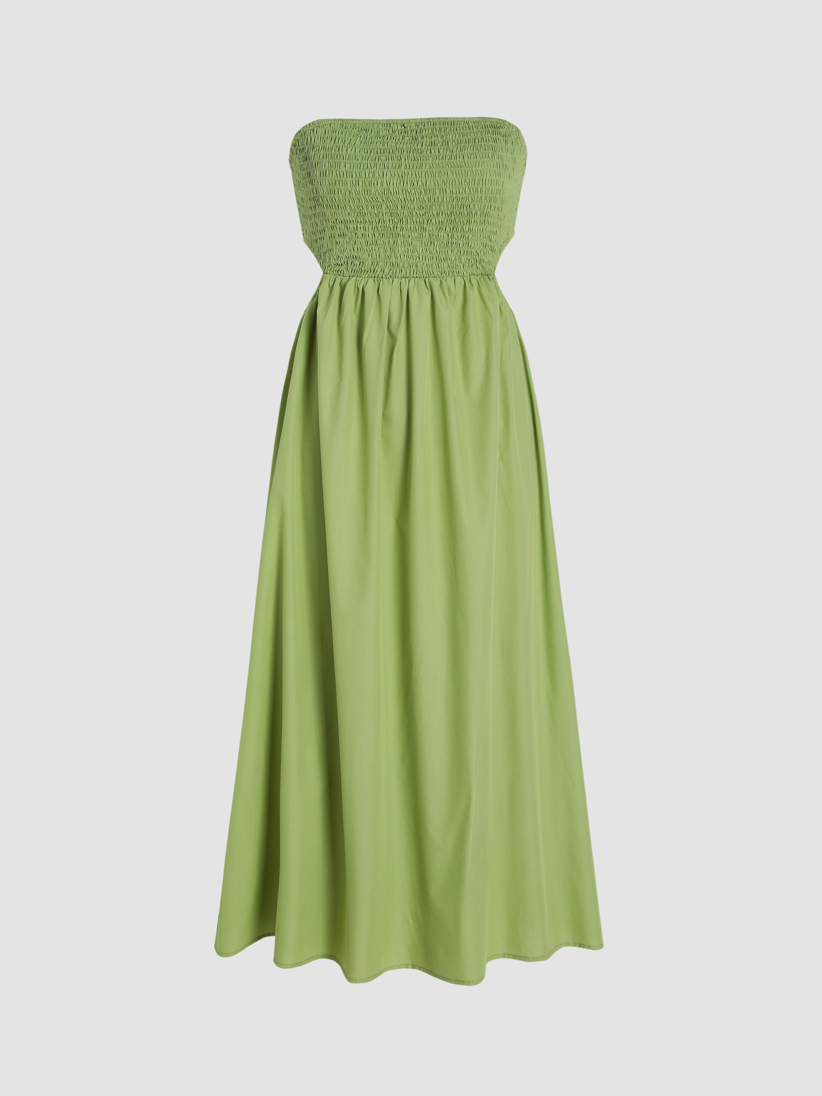 Printed Tube Maxi Dress