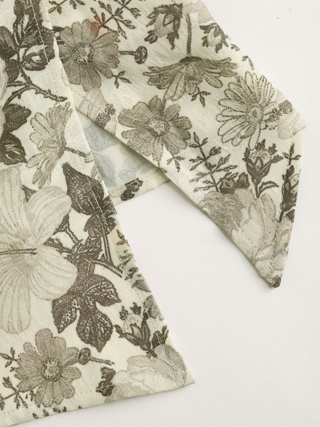 Jacquard Floral Split Tube Top