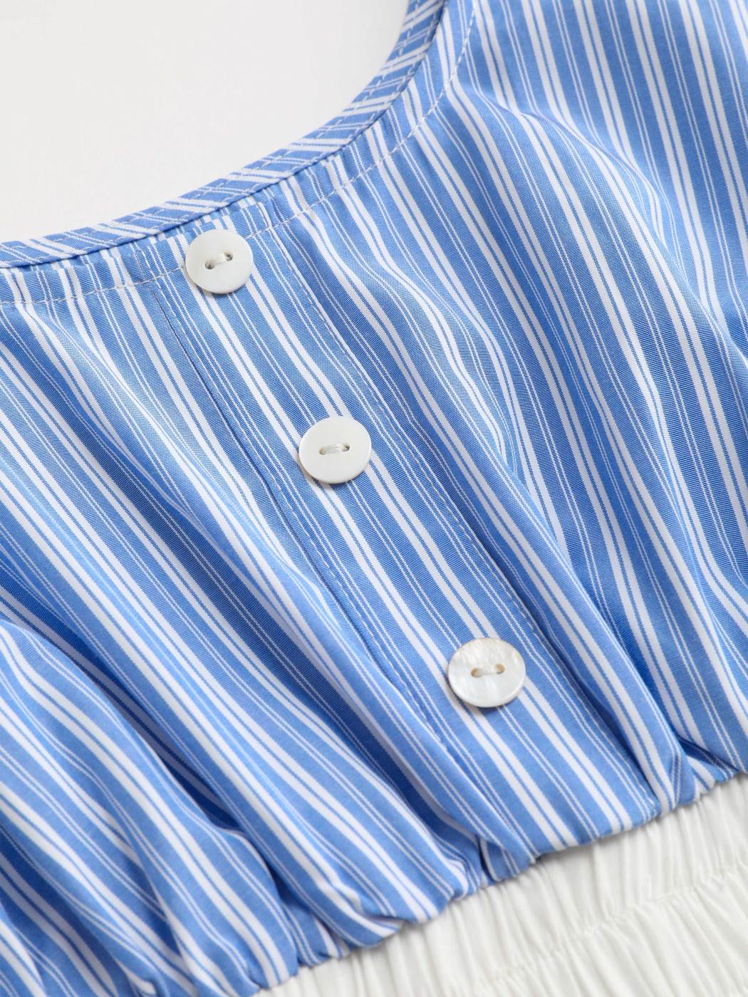 Gestreiftes Cami-Crop-Top mit U-Ausschnitt