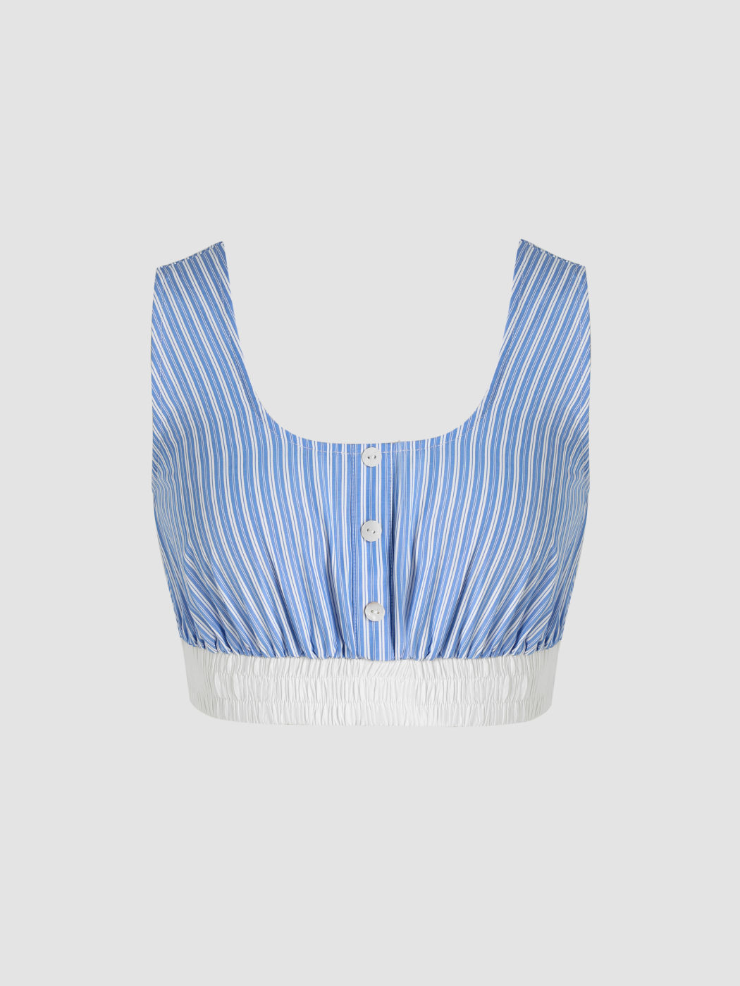 Gestreiftes Cami-Crop-Top mit U-Ausschnitt