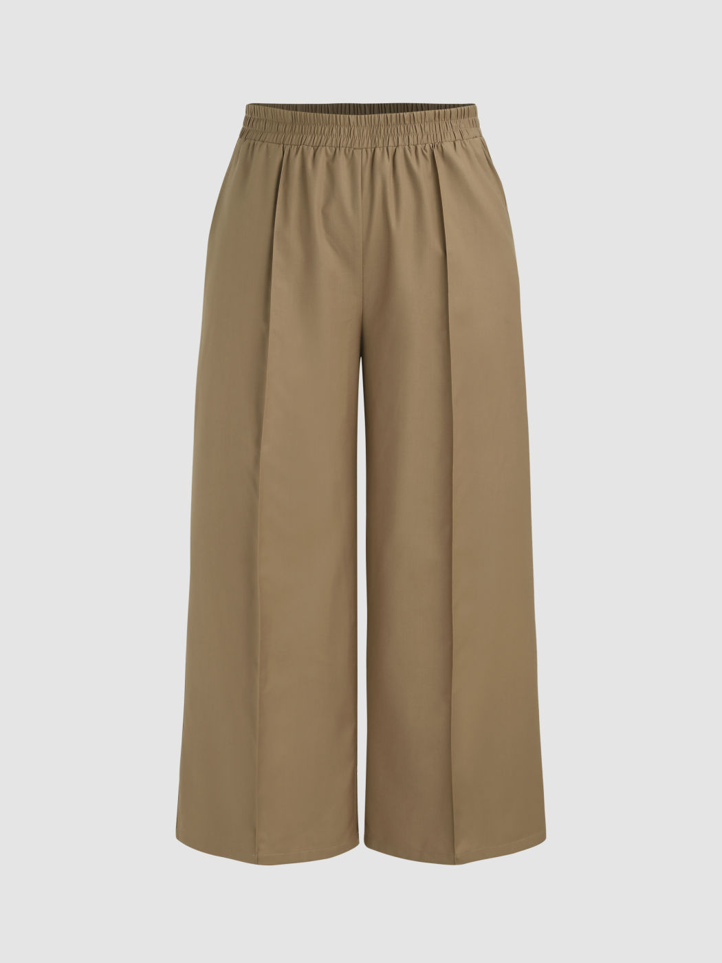 Pocket Mid Waist Wide Leg Trouser Curve & Plus