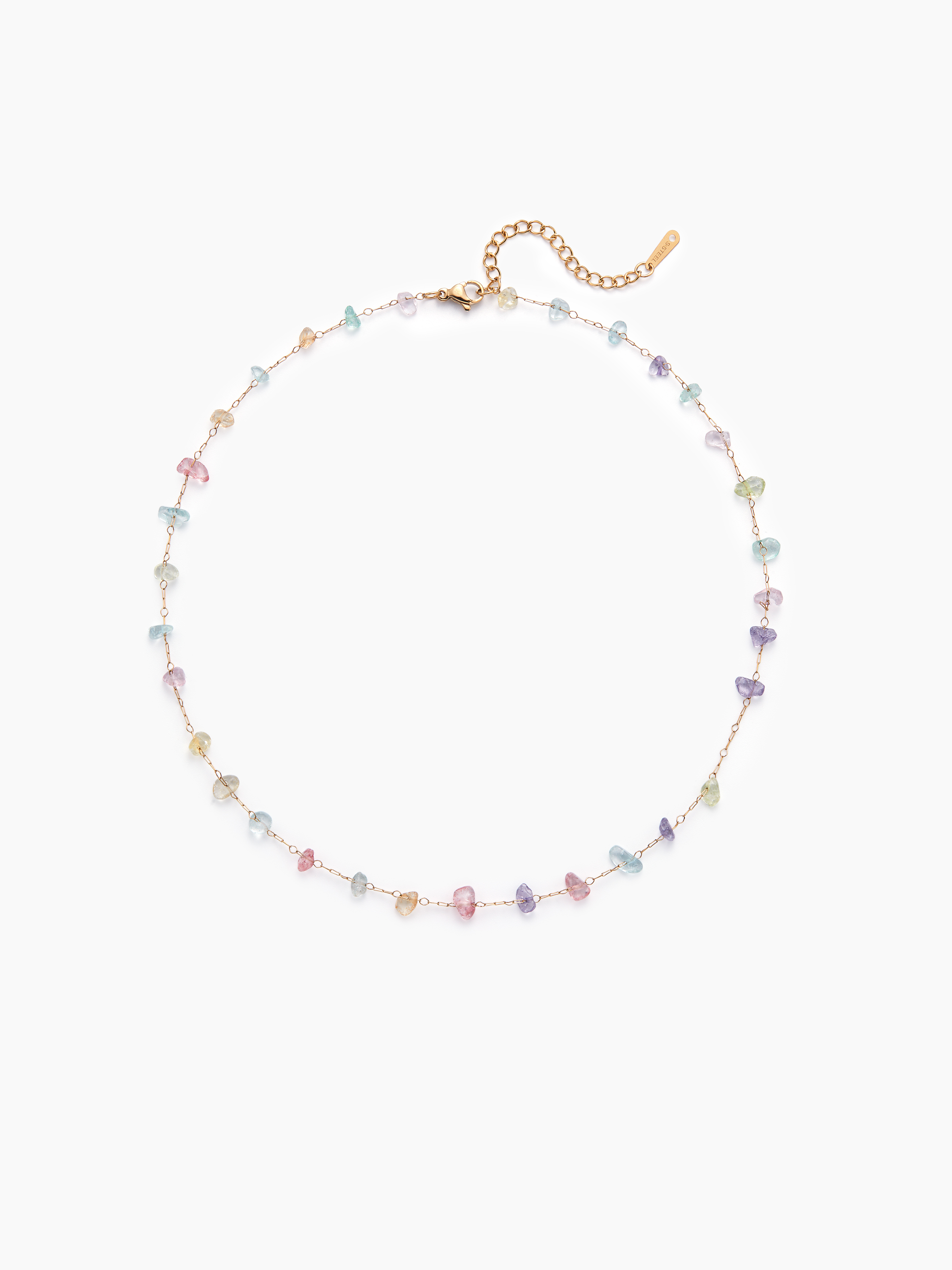Seed Bead Necklace - White Rainbow – Caryn Lawn