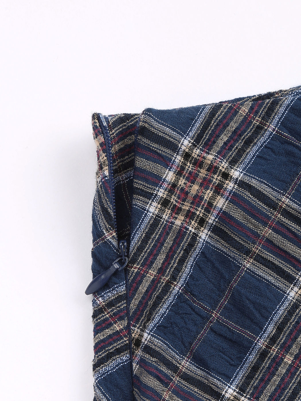 Karierter Maxirock mit mittlerer Taille