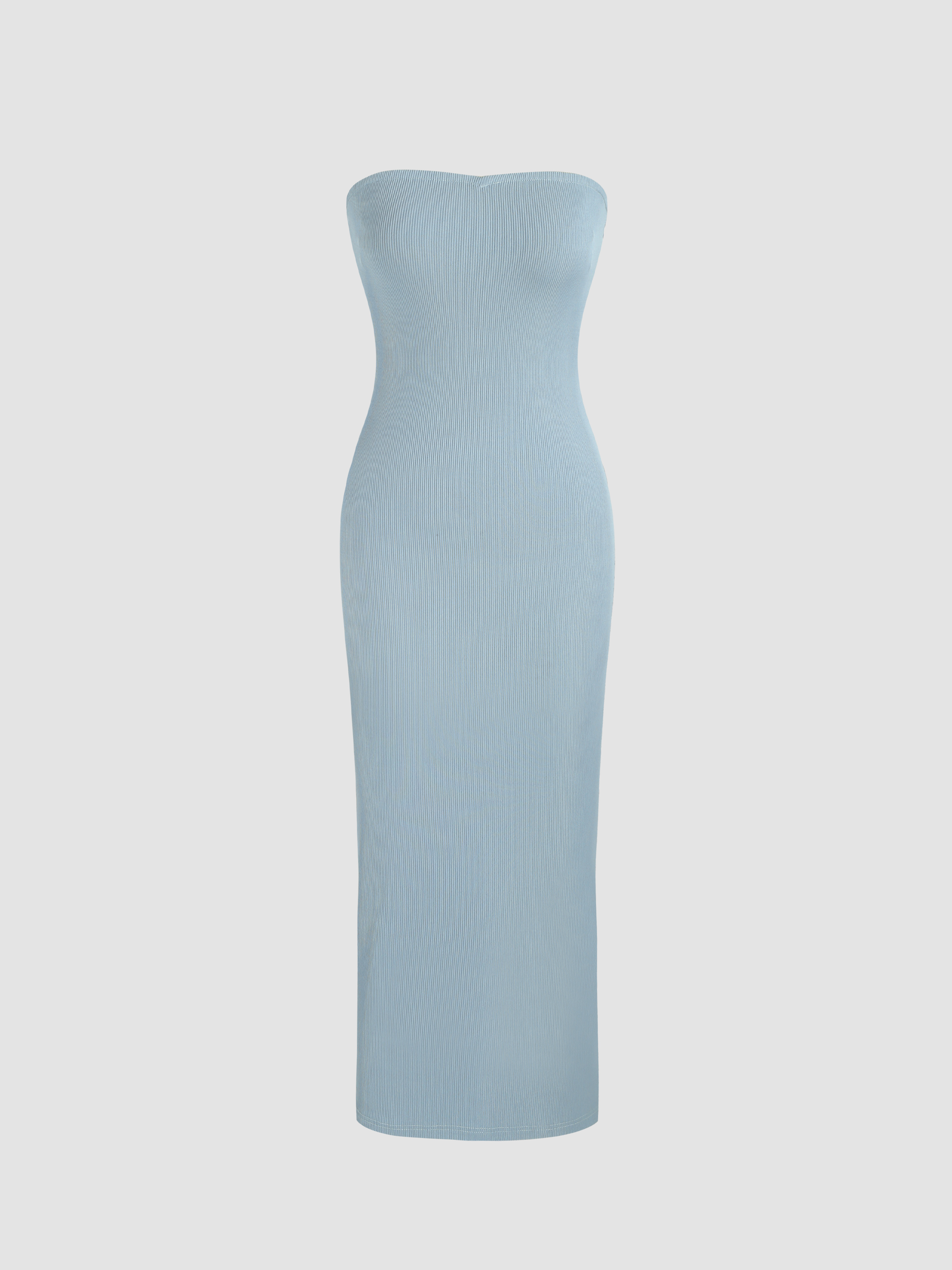 Light Blue Tube Dress